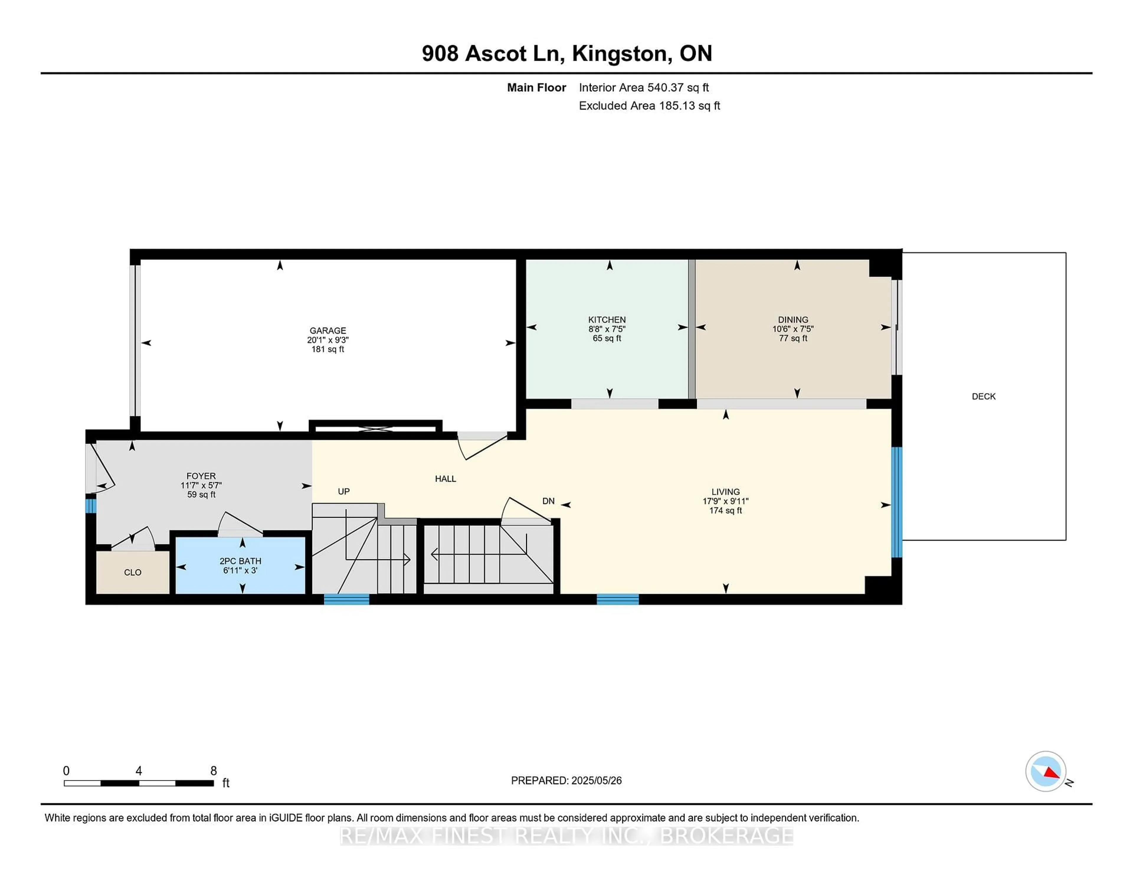 Floor plan for 908 Ascot Lane, Kingston Ontario K7K 0C8