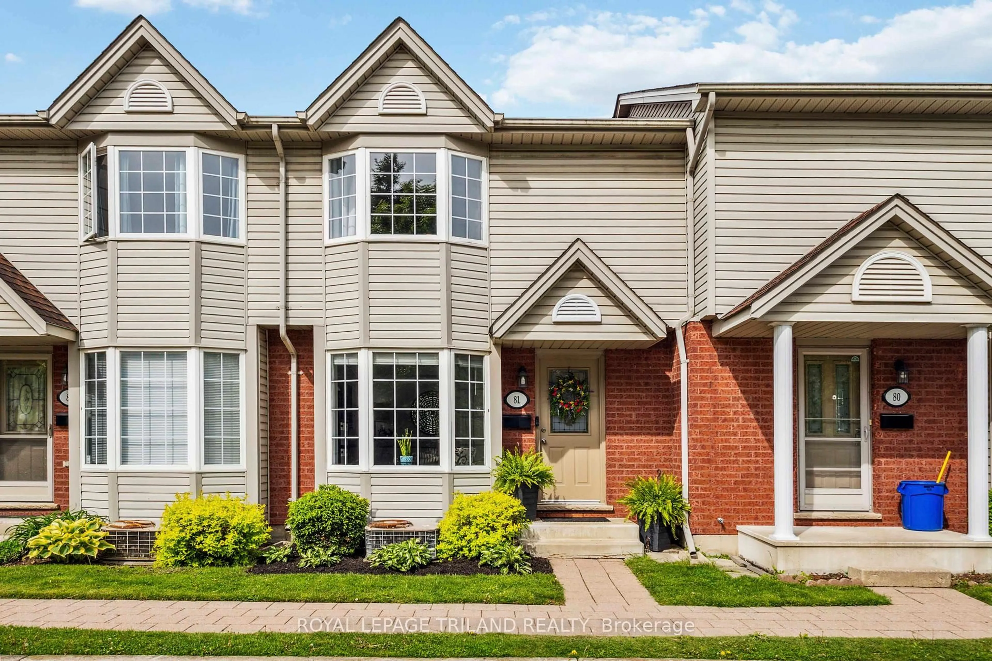 Home with brick exterior material, street for 101 Brookside St #81, London South Ontario N5Z 5C9