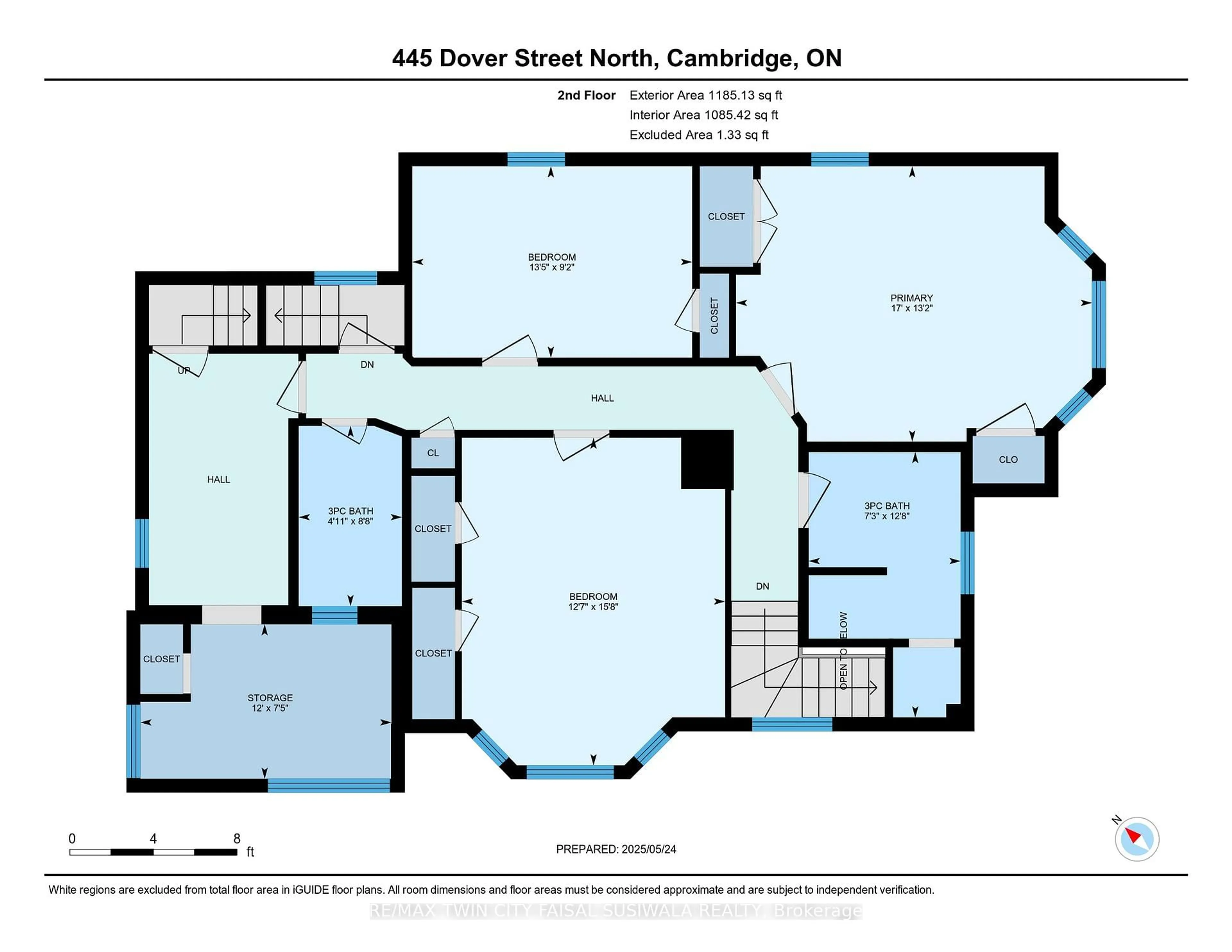 Floor plan for 445 Dover St, Cambridge Ontario N3H 1L1
