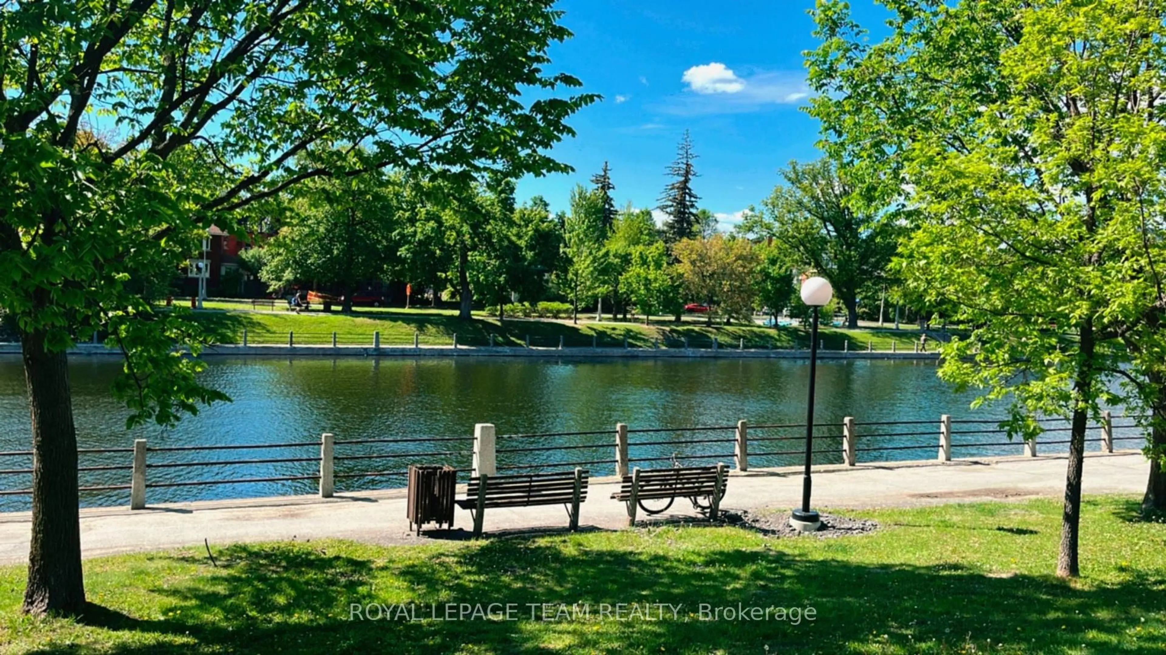 Patio, water/lake/river/ocean view for 10 Main St #203, Ottawa Ontario K1S 1M9