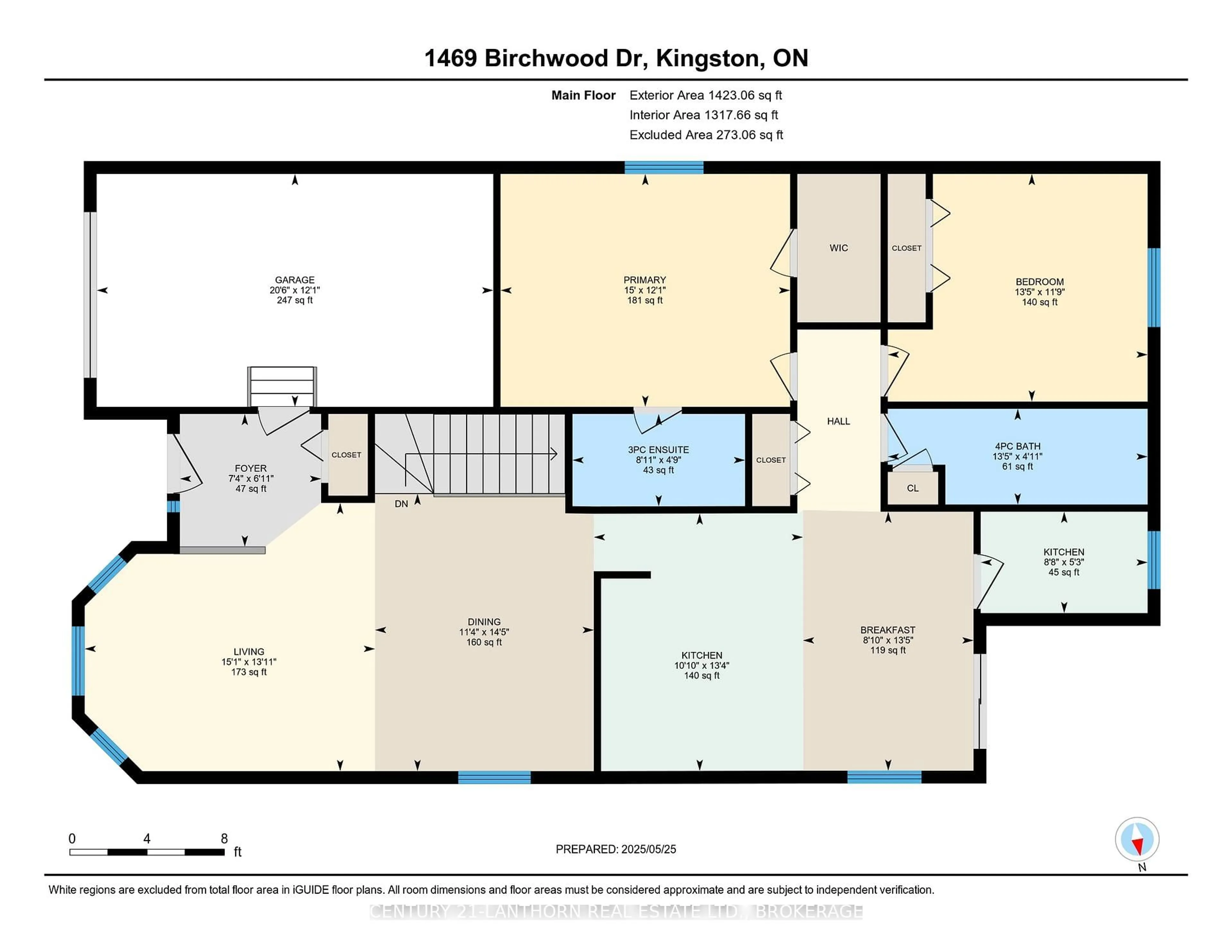 Floor plan for 1469 Birchwood Dr, Kingston Ontario K7P 3H3