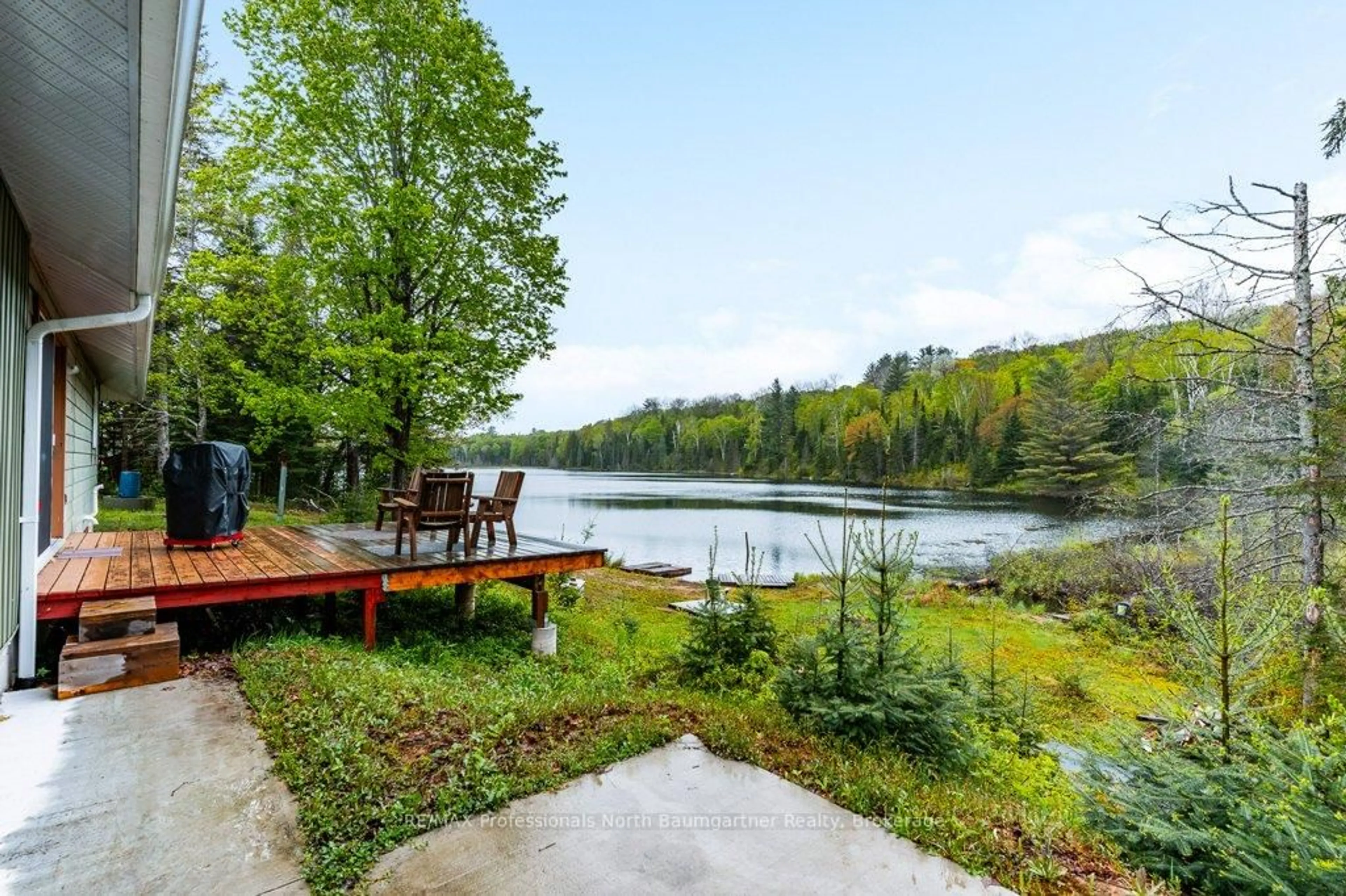 Patio, water/lake/river/ocean view for 1080 Queen's Line Rd, Minden Hills Ontario K0M 2K0