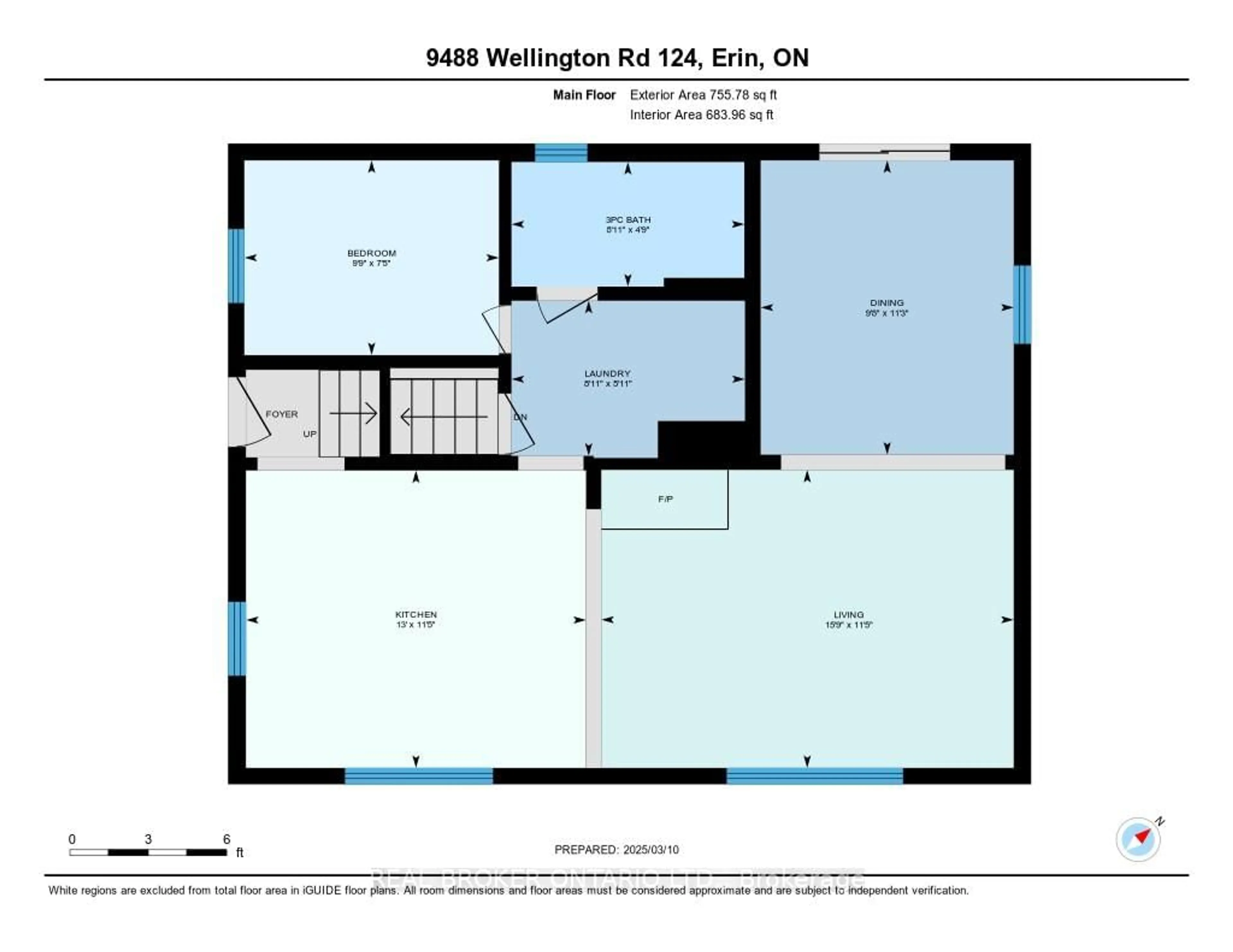 Floor plan for 9488 WELLINGTON ROAD 124, Erin Ontario N0B 1T0