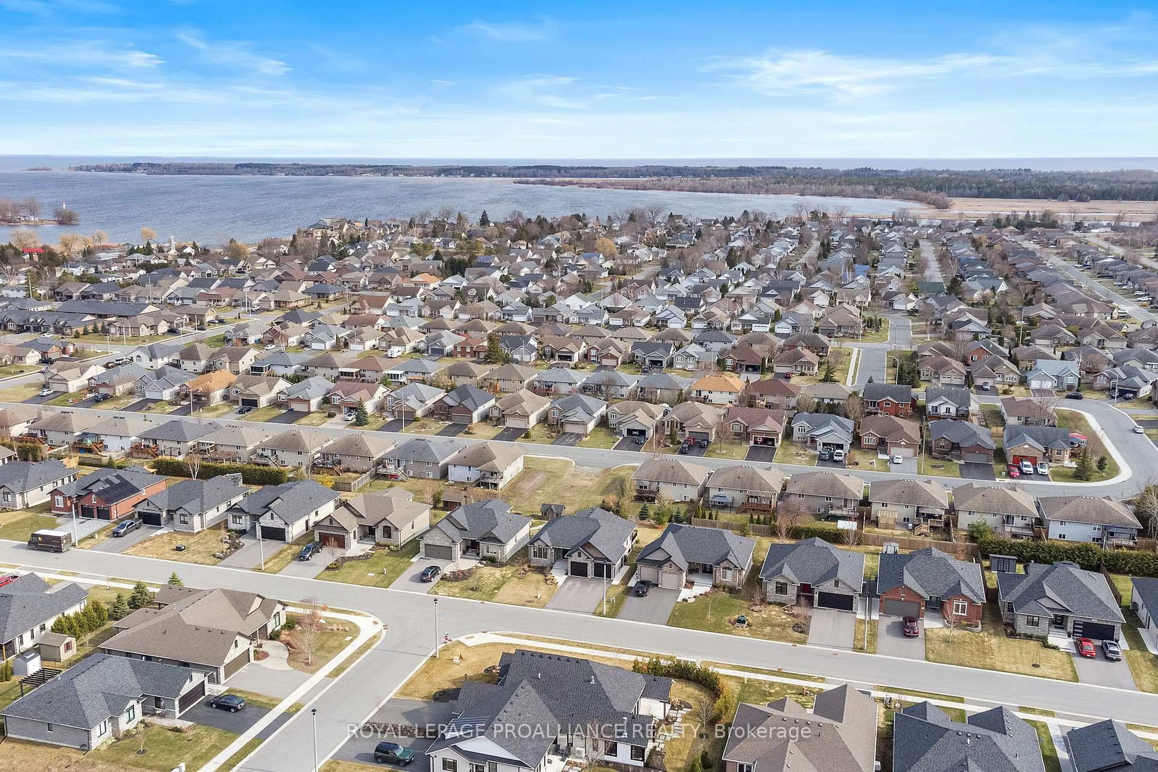 A pic from outside/outdoor area/front of a property/back of a property/a pic from drone, water/lake/river/ocean view for 24 Cardinal Crt, Brighton Ontario K0K 1H0