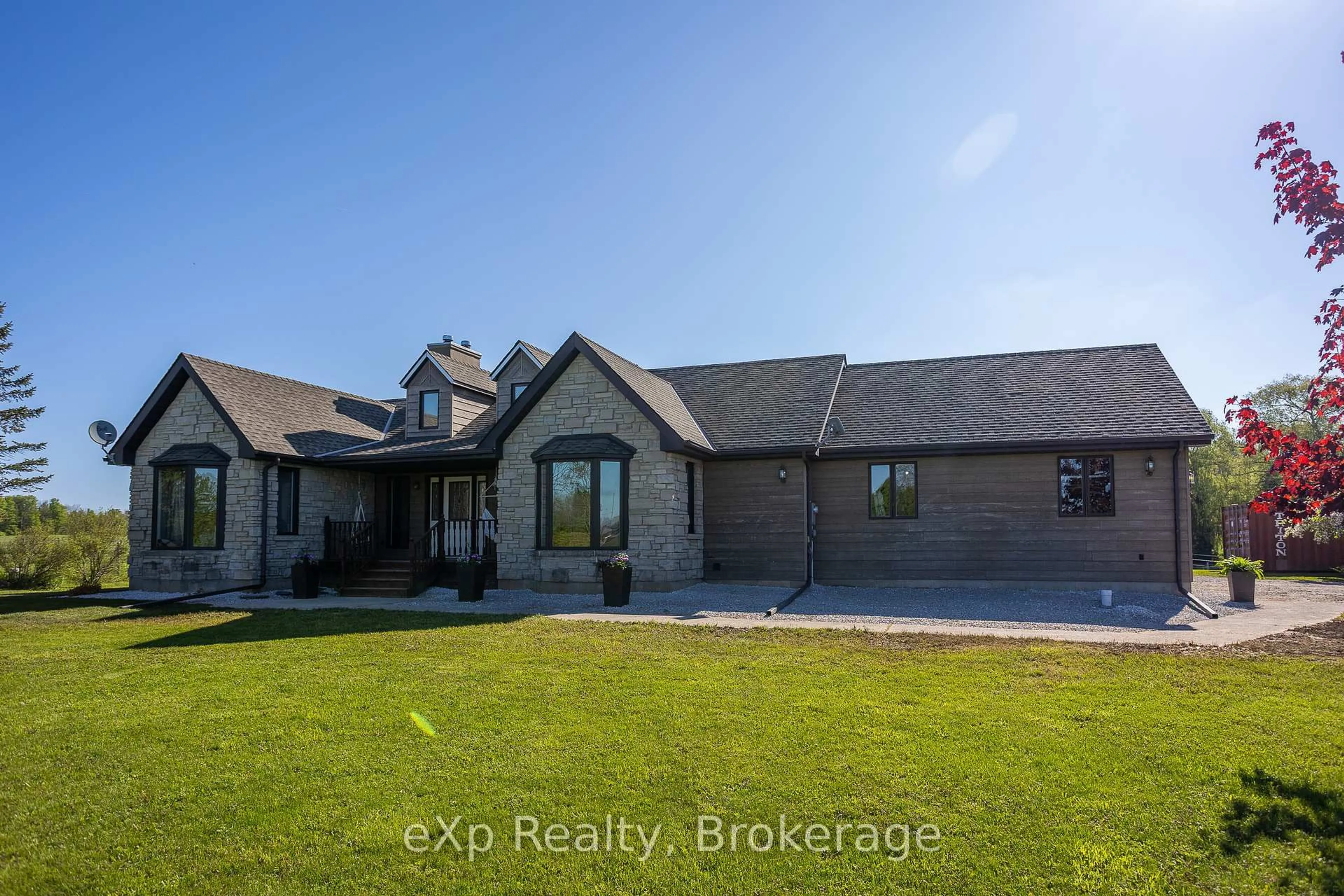A pic from outside/outdoor area/front of a property/back of a property/a pic from drone, unknown for 418485 Concession A, Meaford Ontario N4K 5N3
