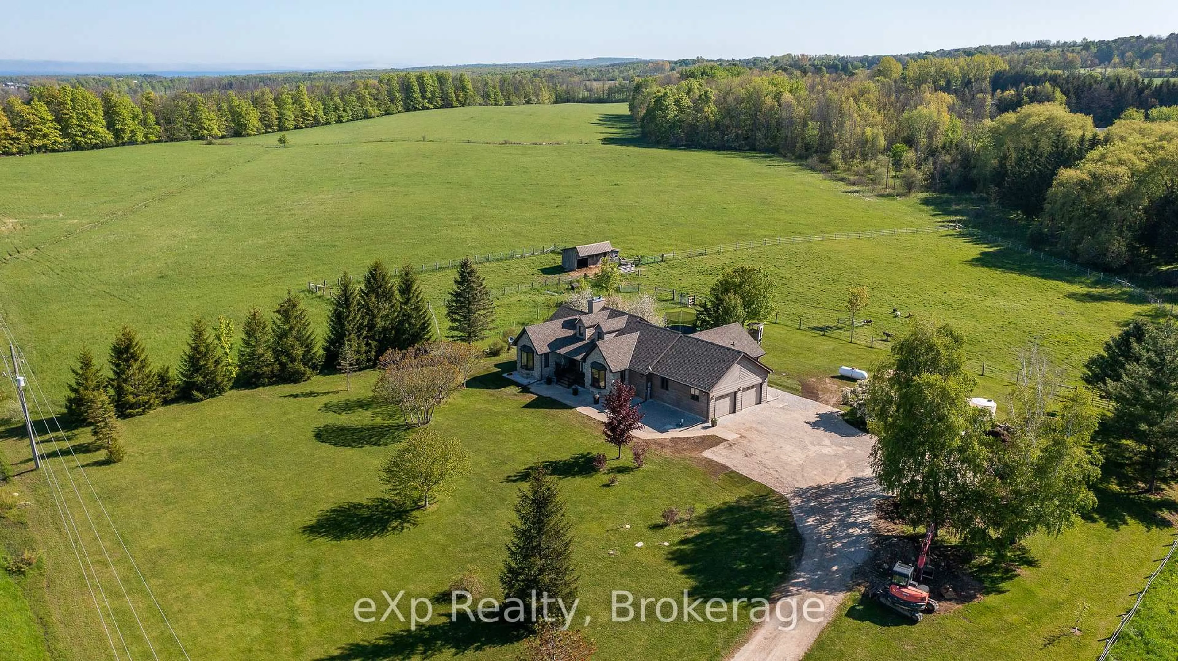 A pic from outside/outdoor area/front of a property/back of a property/a pic from drone, unknown for 418485 Concession A, Meaford Ontario N4K 5N3