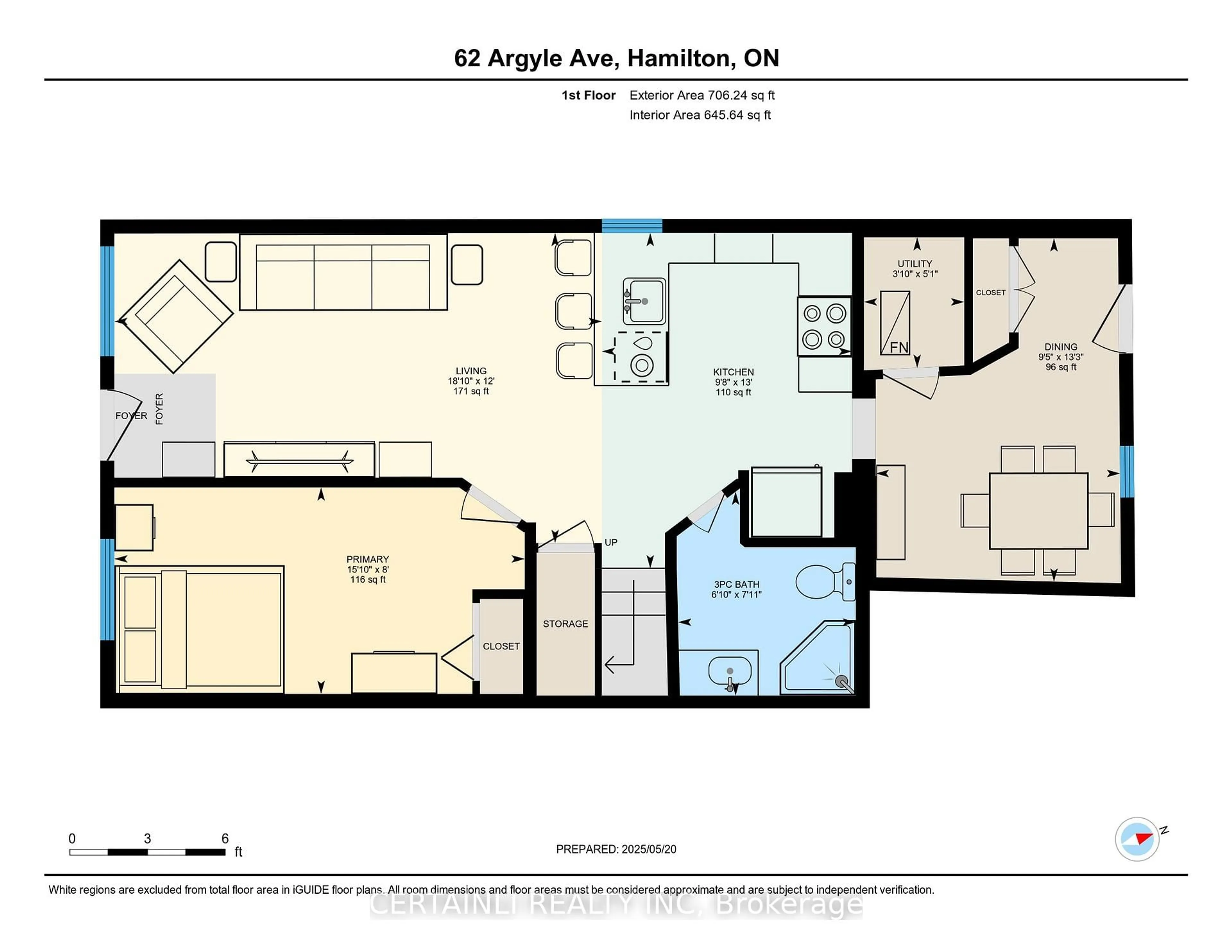 Floor plan for 62 Argyle Ave, Hamilton Ontario L8H 2S9