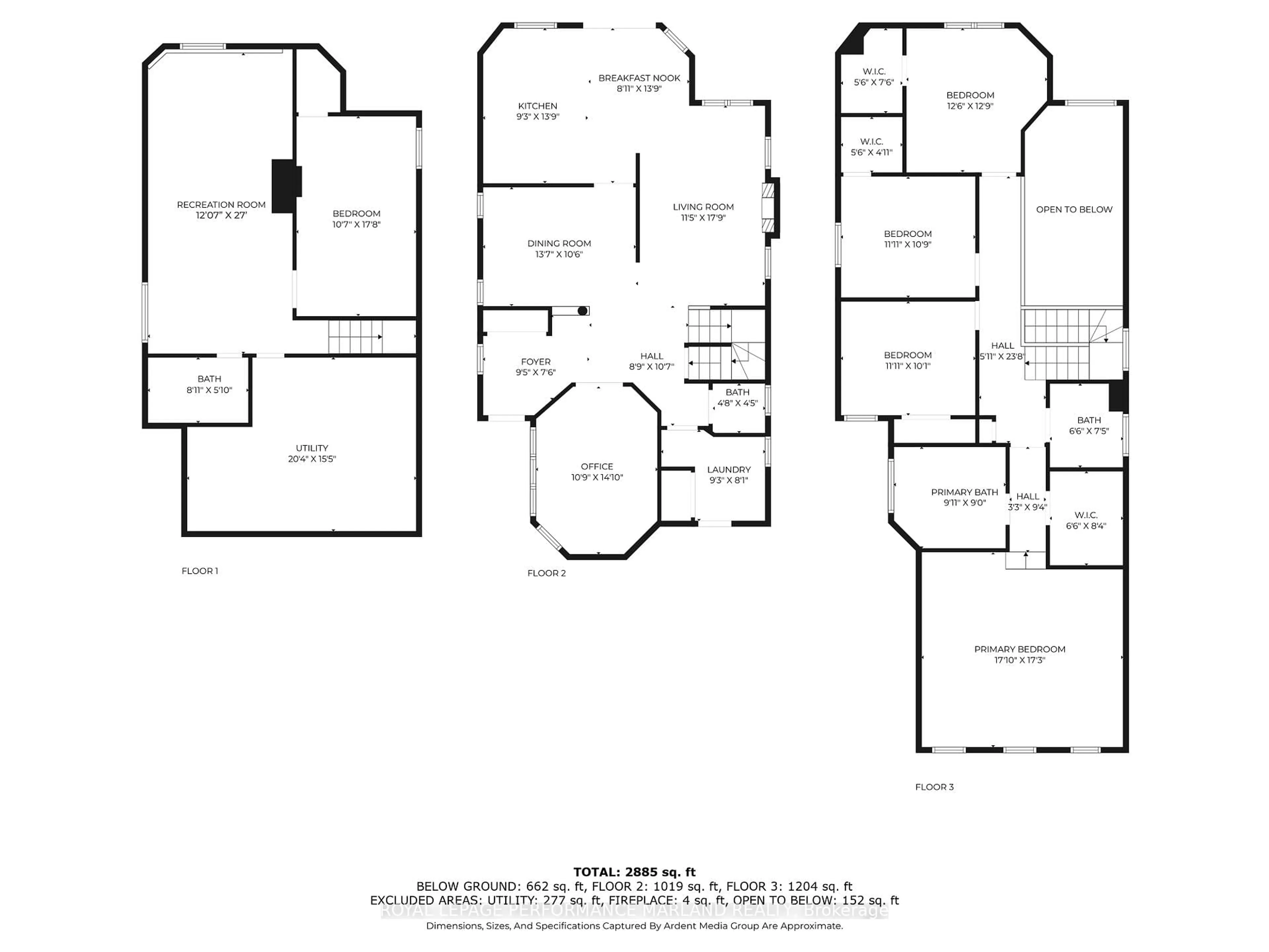 Floor plan for 120 August Lily Cres, Ottawa Ontario K1V 2A6