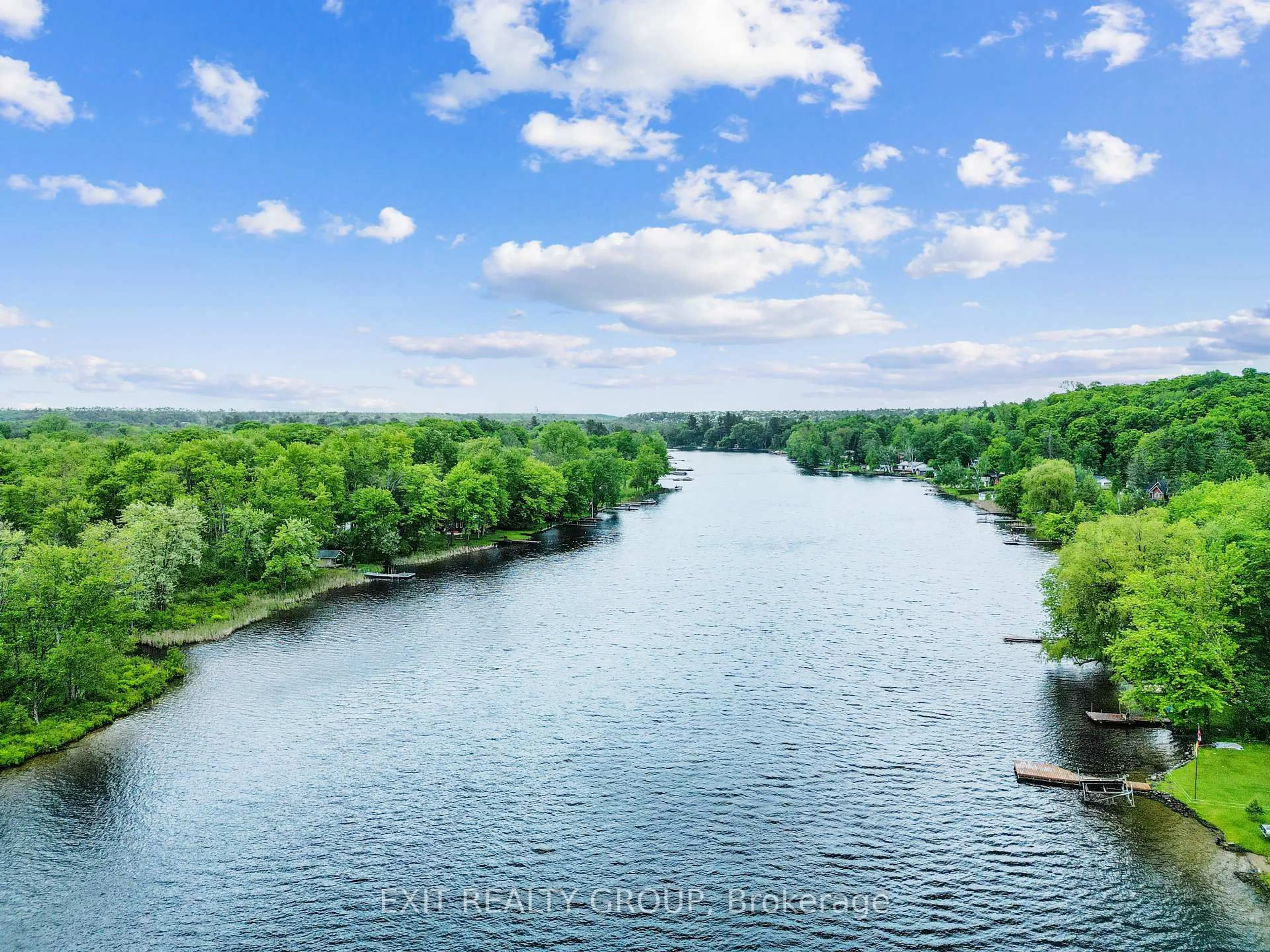 A pic from outside/outdoor area/front of a property/back of a property/a pic from drone, water/lake/river/ocean view for 734 Marble Point Rd, Limoges Ontario K0K 2M0