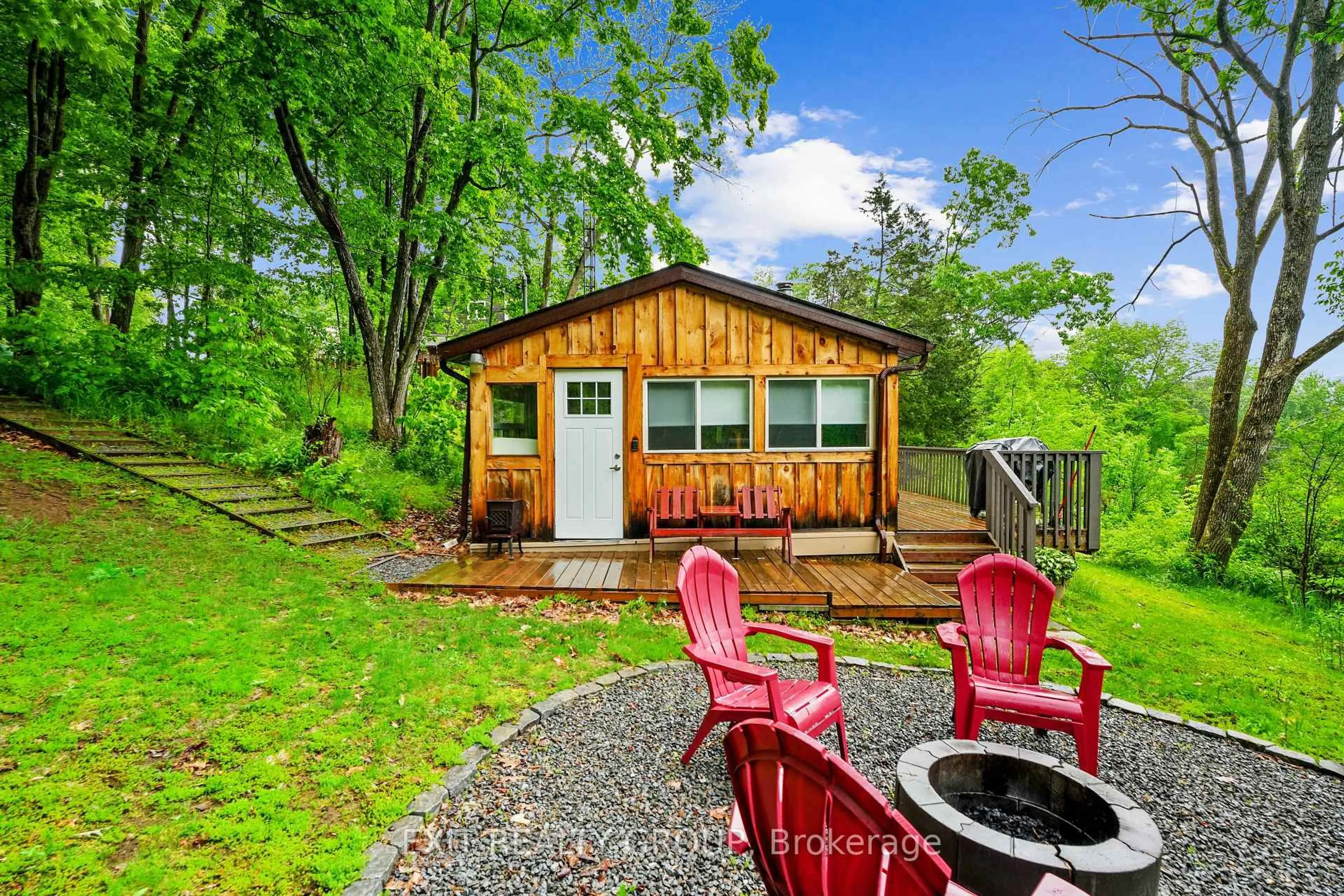 Patio, water/lake/river/ocean view for 734 Marble Point Rd, Limoges Ontario K0K 2M0