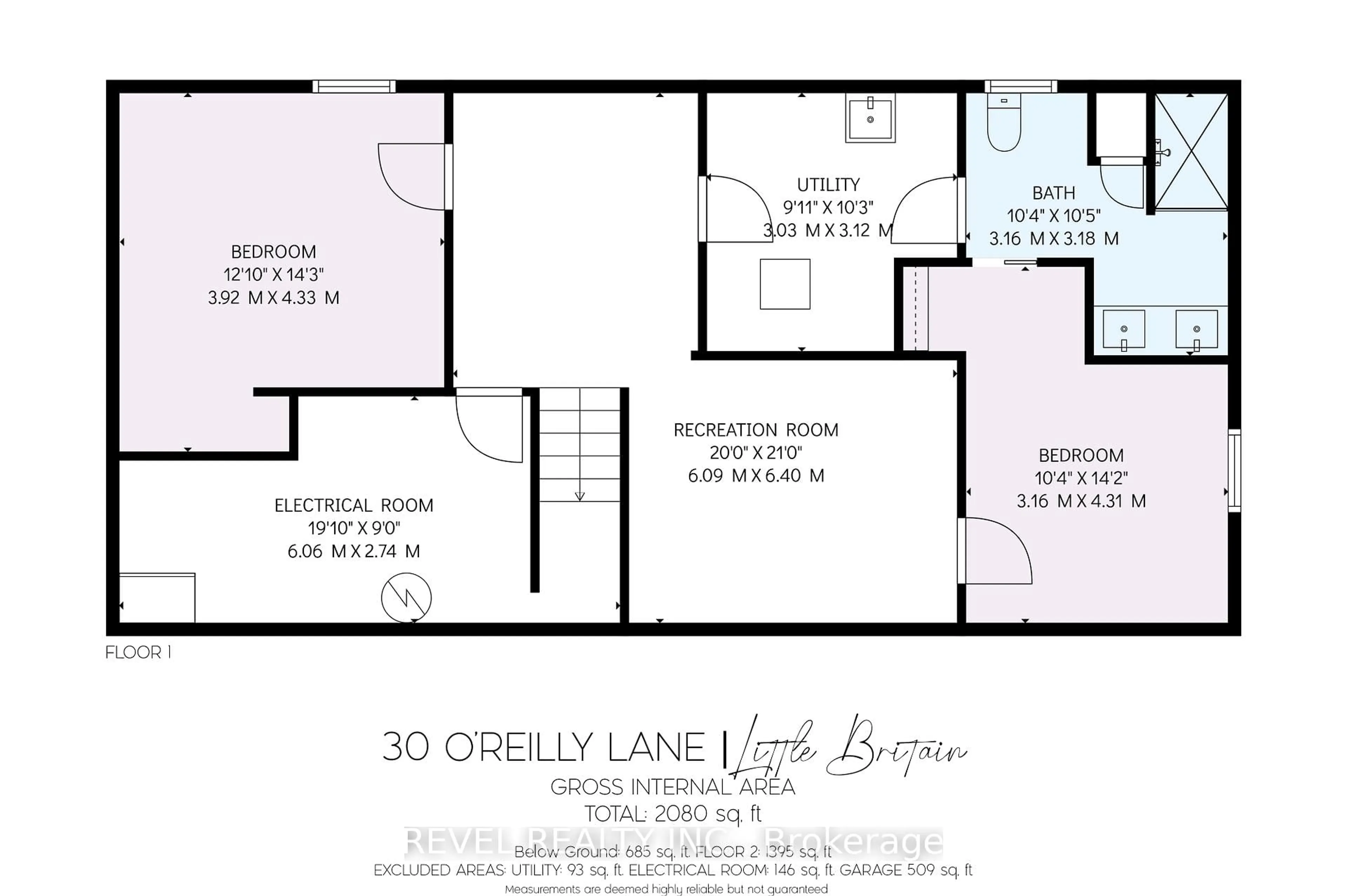Floor plan for 30 O'Reilly Lane, Kawartha Lakes Ontario K0M 2C0