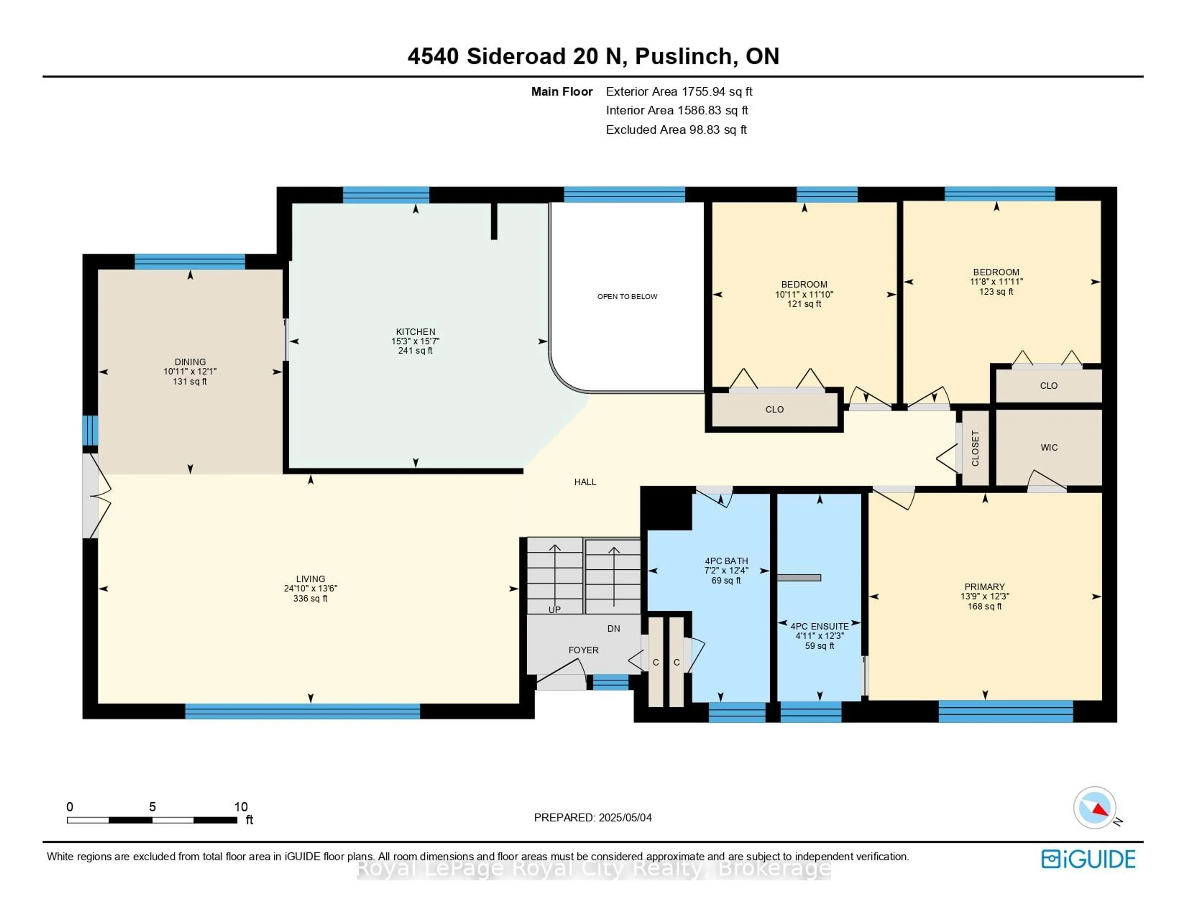 Floor plan for 4540 20 Sdrd, Puslinch Ontario N1H 6J3