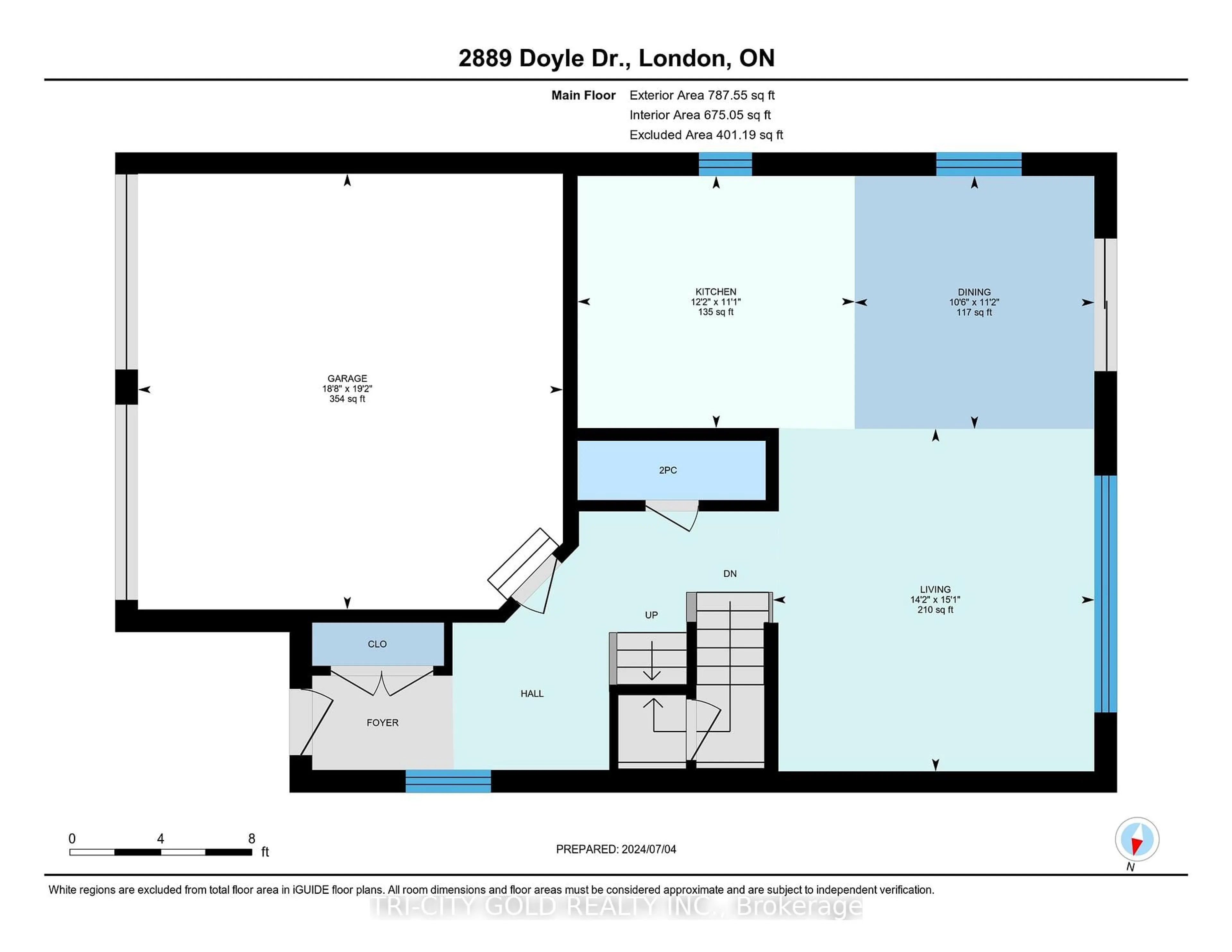 Floor plan for 2889 Doyle Dr, London South Ontario N6M 0G7