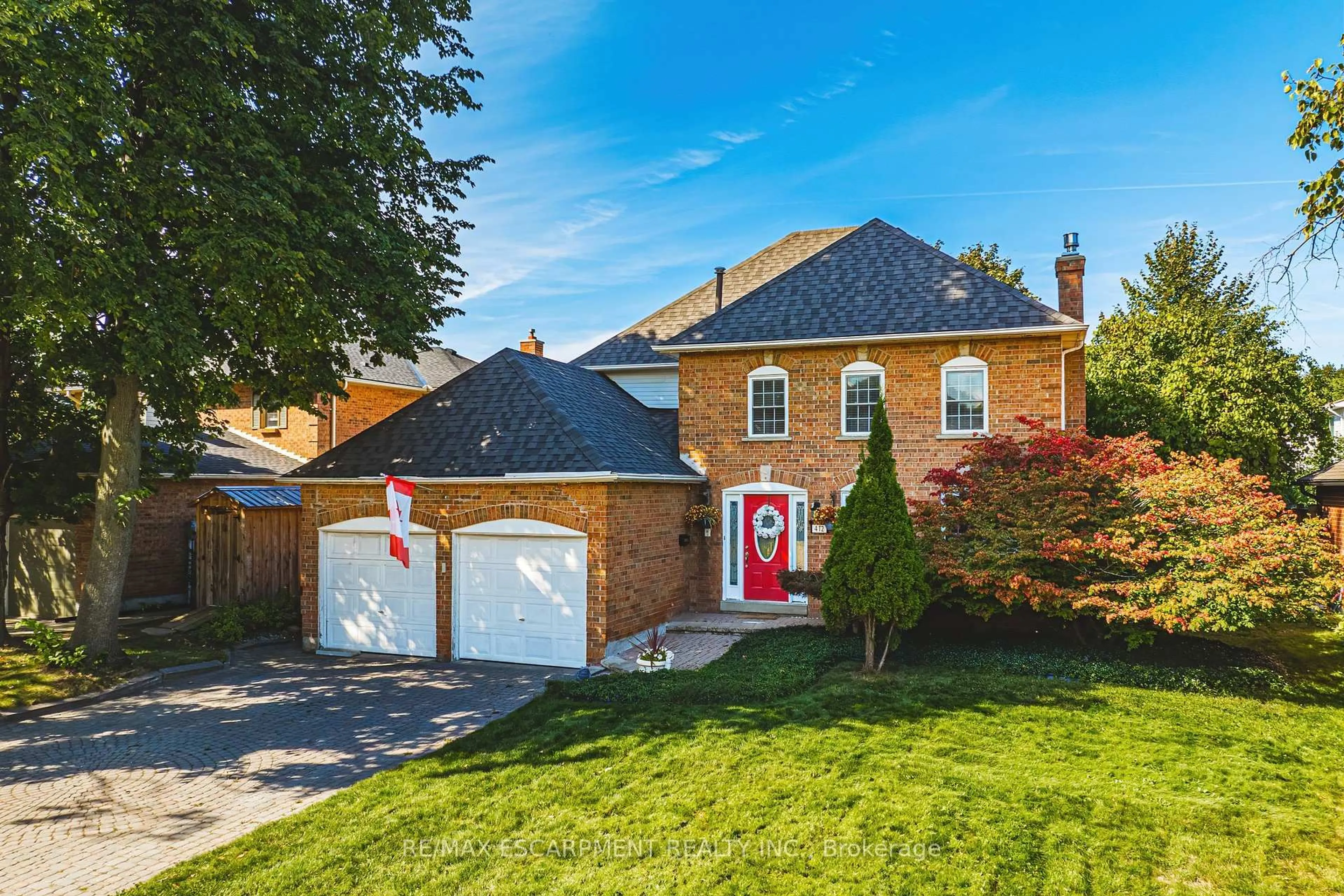 Home with brick exterior material, street for 412 Melanie Cres, Hamilton Ontario L9G 4B2