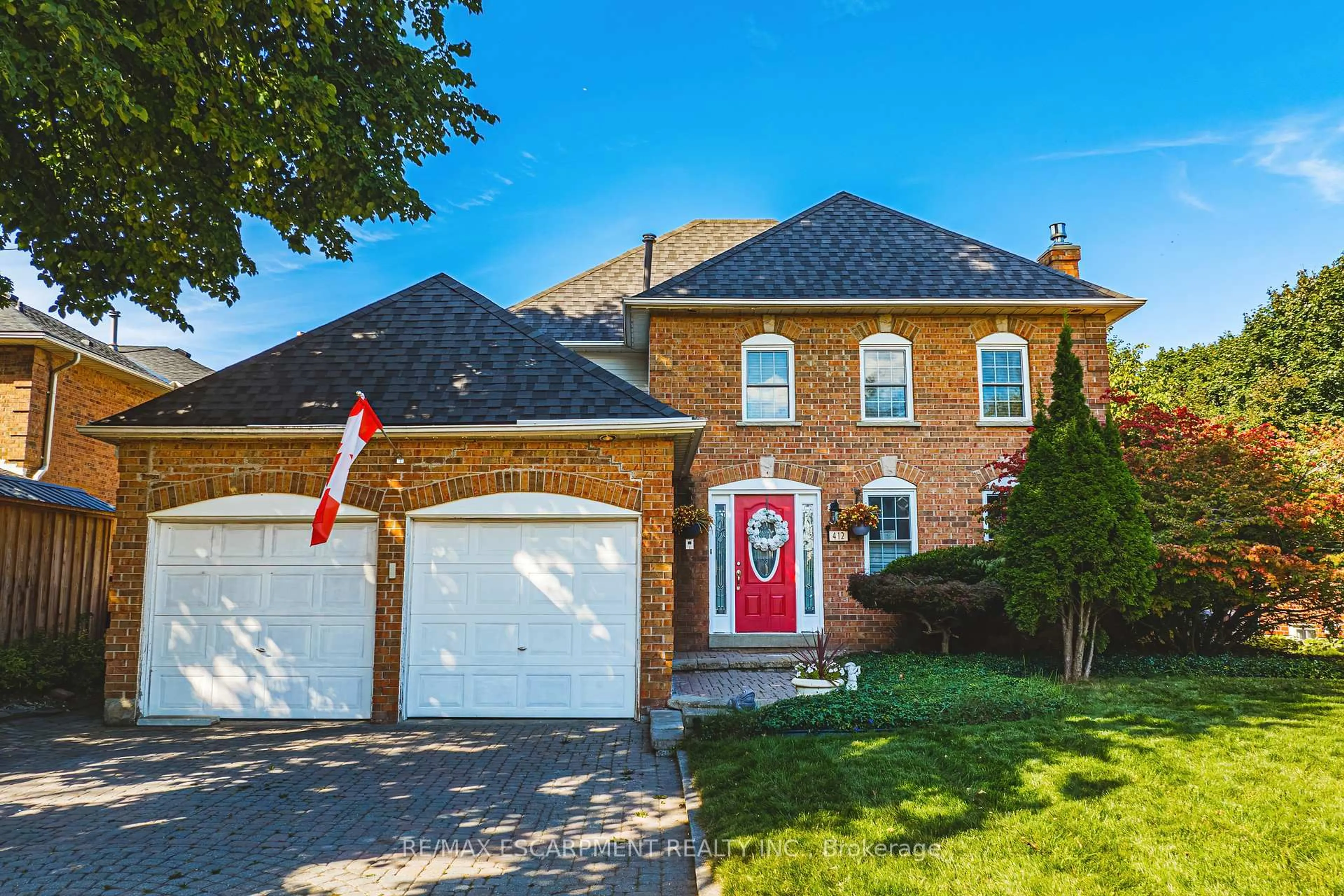 Home with brick exterior material, street for 412 Melanie Cres, Hamilton Ontario L9G 4B2