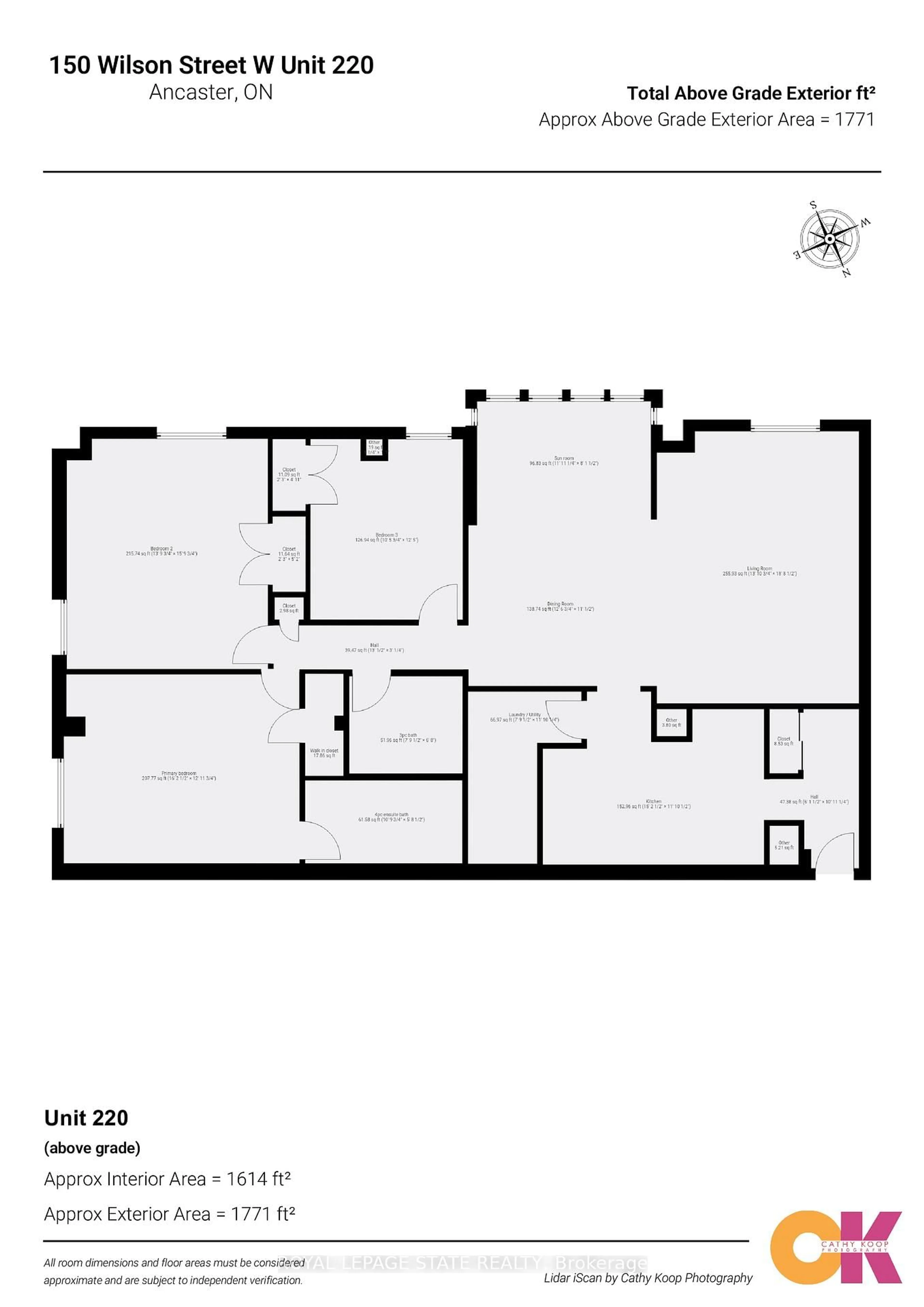 Floor plan for 150 Wilson St #220, Hamilton Ontario L8R 1E2
