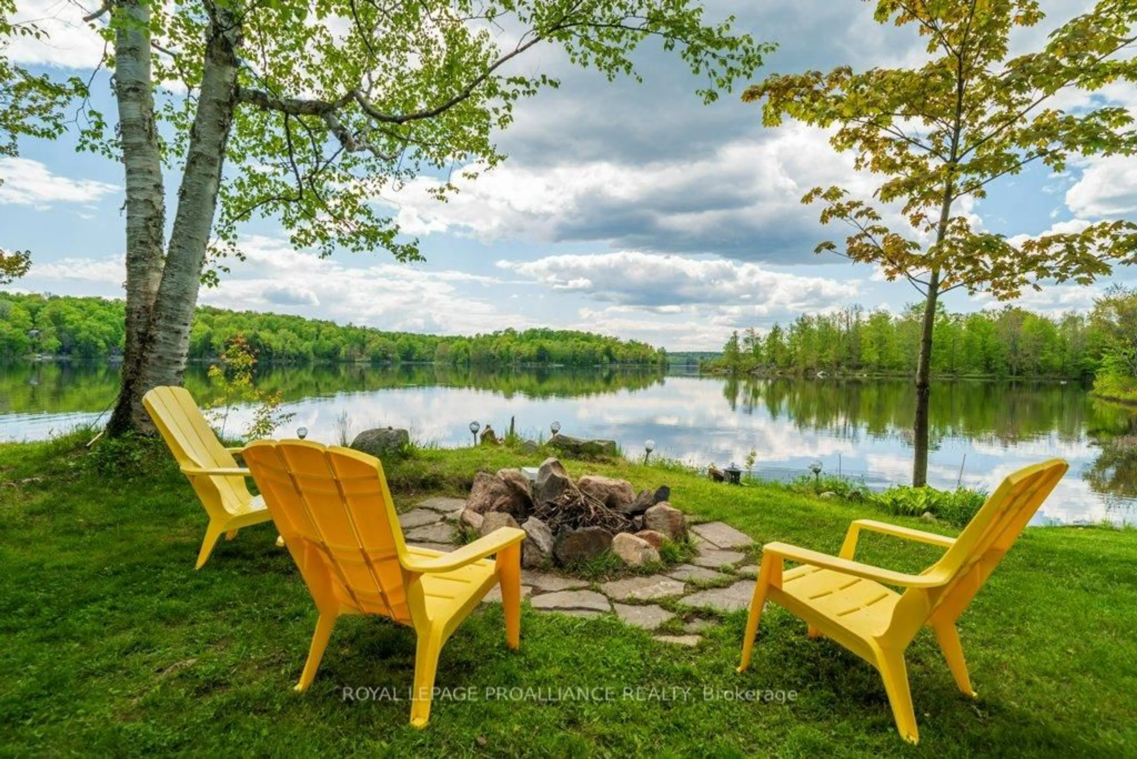 Patio, water/lake/river/ocean view for 1937A East Bay Rd, Plevna Ontario K0H 2M0