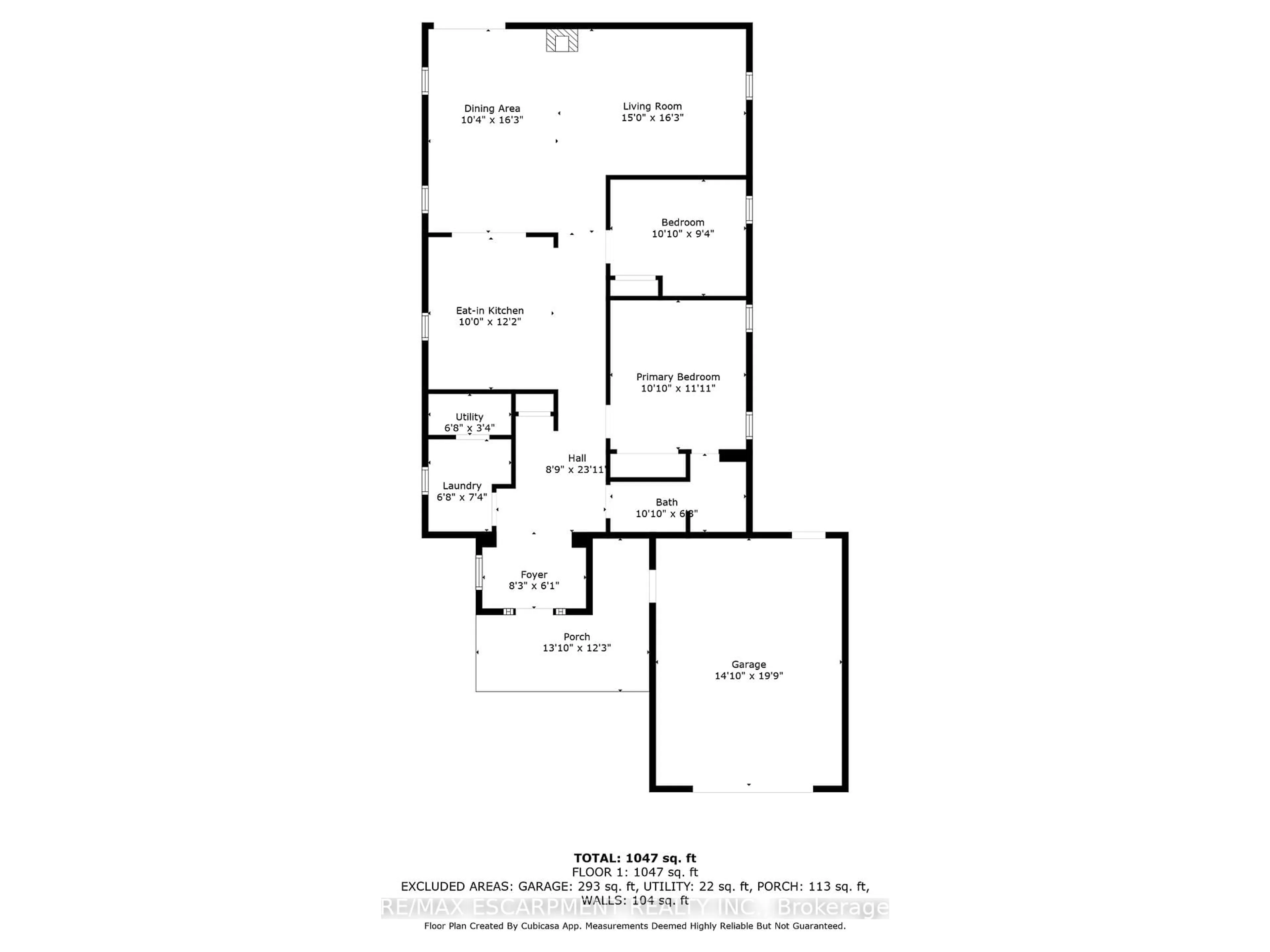 Floor plan for 238 West 15th St, Hamilton Ontario L9C 4B5