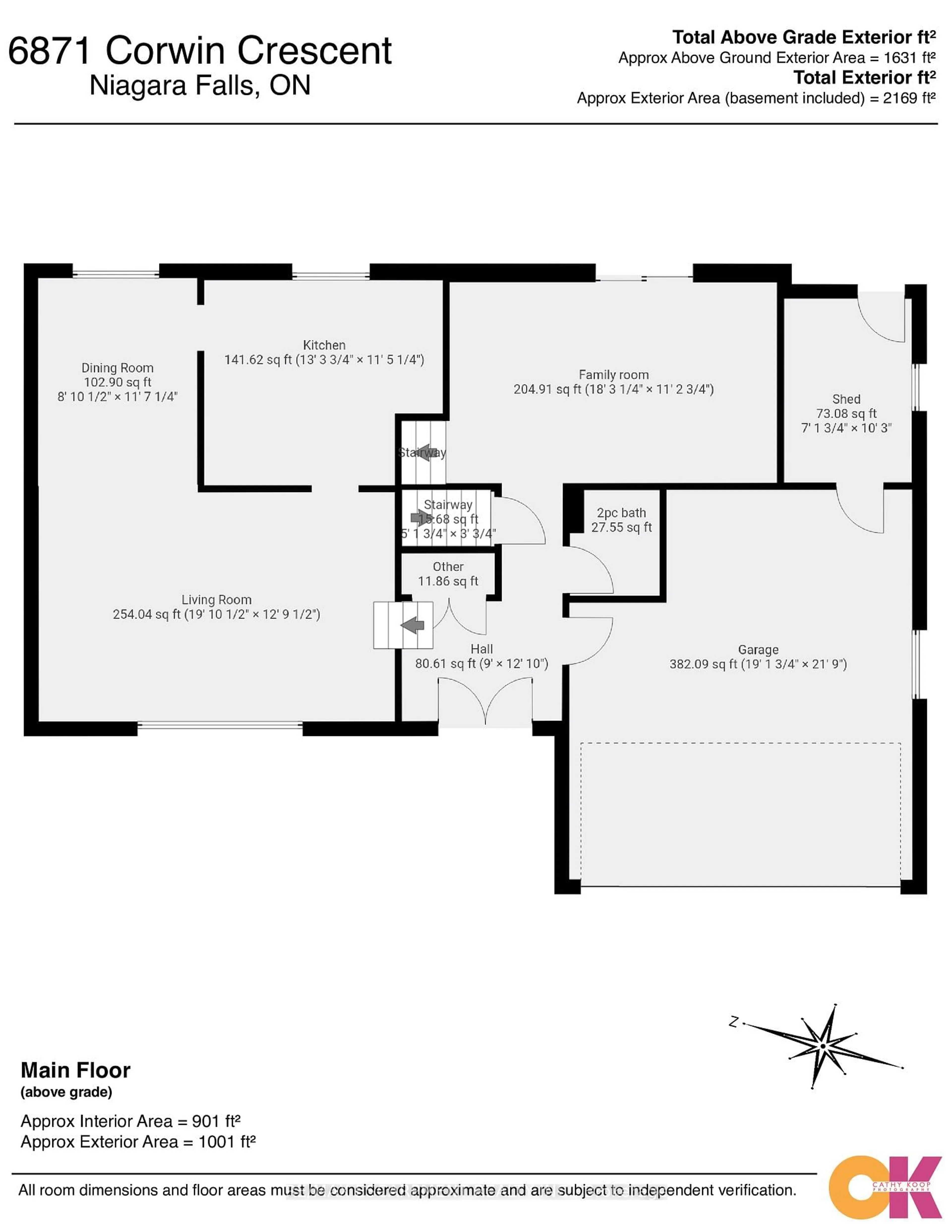 Floor plan for 6871 Corwin Cres, Niagara Falls Ontario L2G 2M9