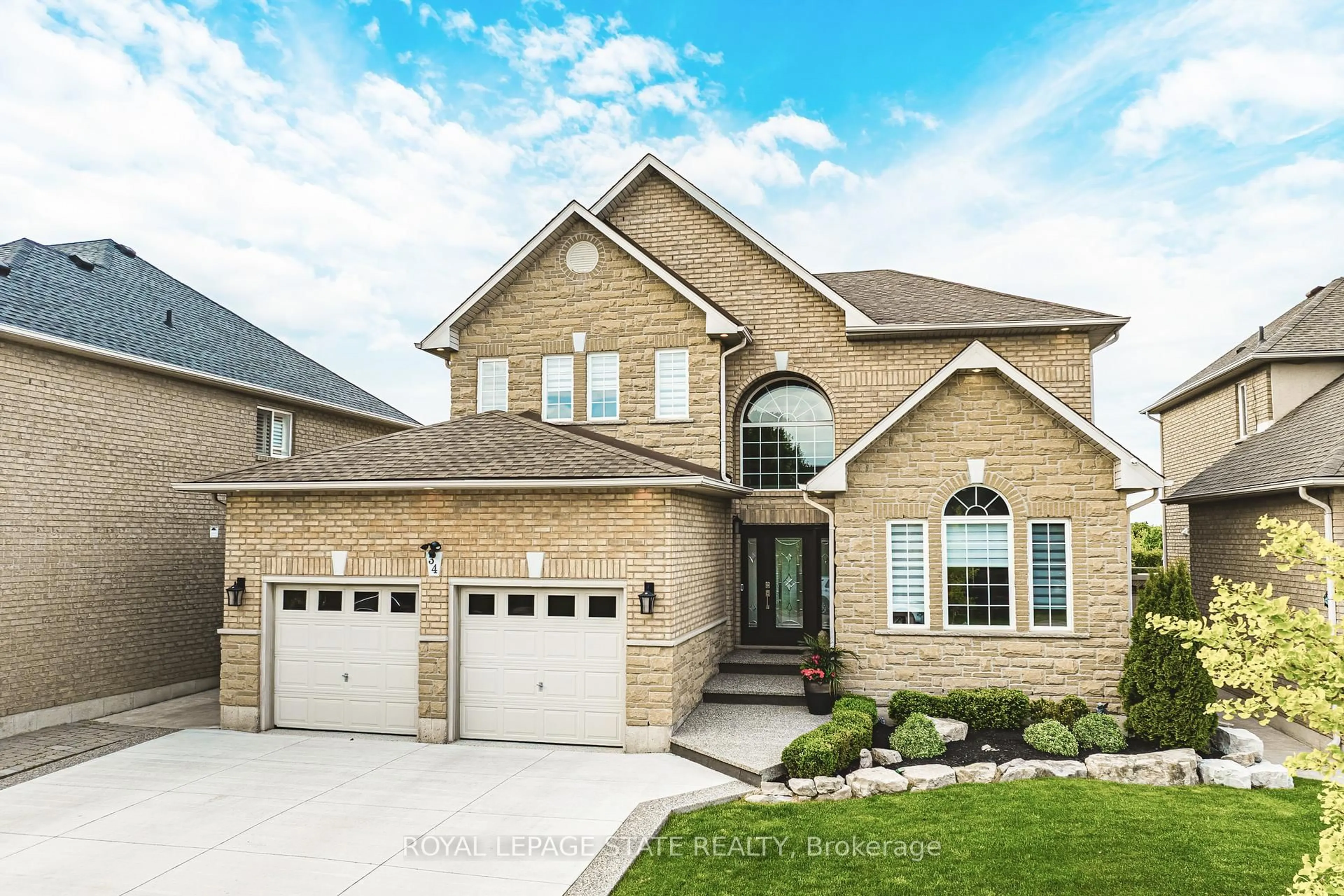 Home with brick exterior material, street for 34 Richdale Dr, Hamilton Ontario L8J 3X4
