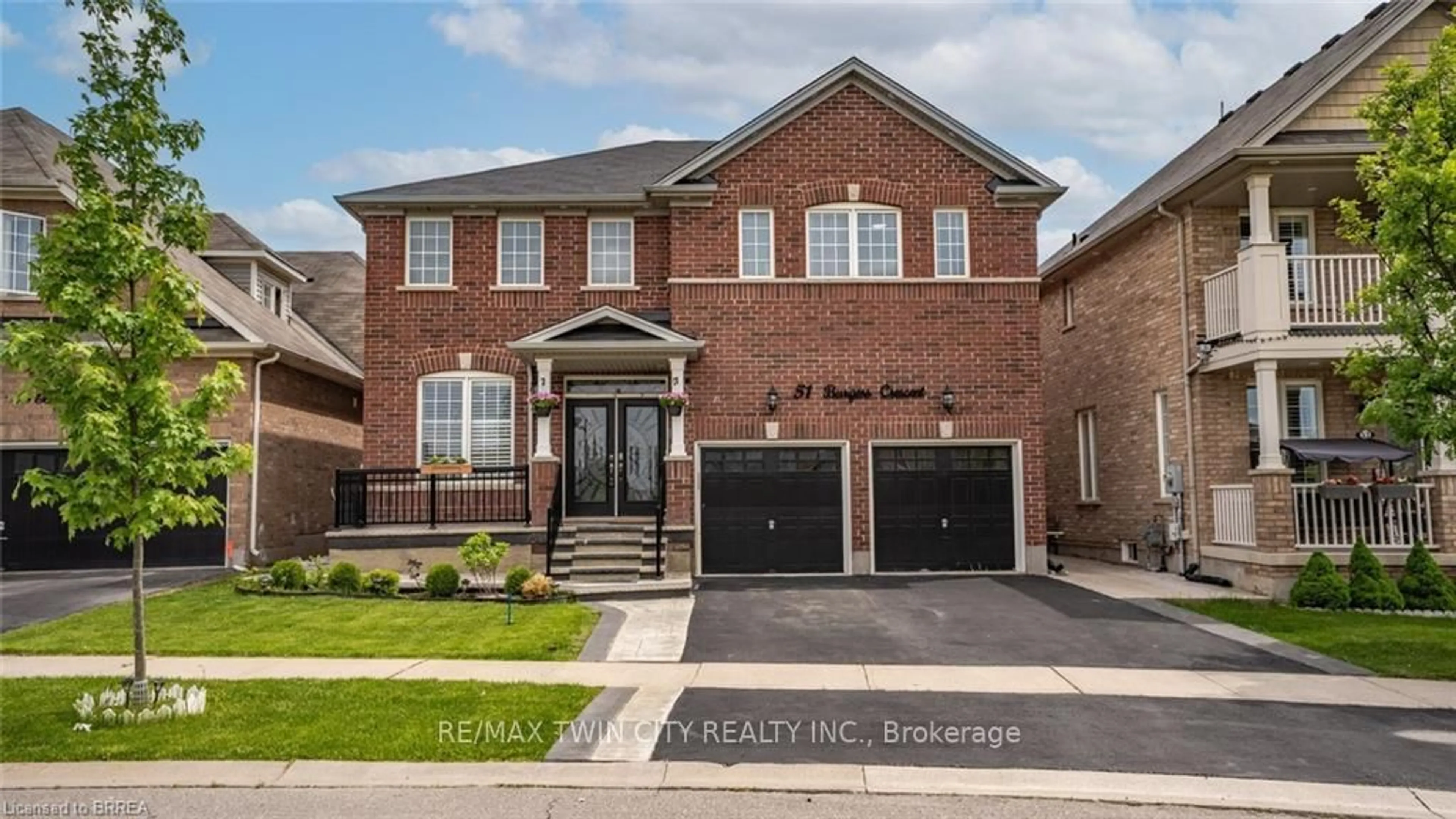 Home with brick exterior material, street for 51 Burgess Cres, Brantford Ontario N3T 5L5