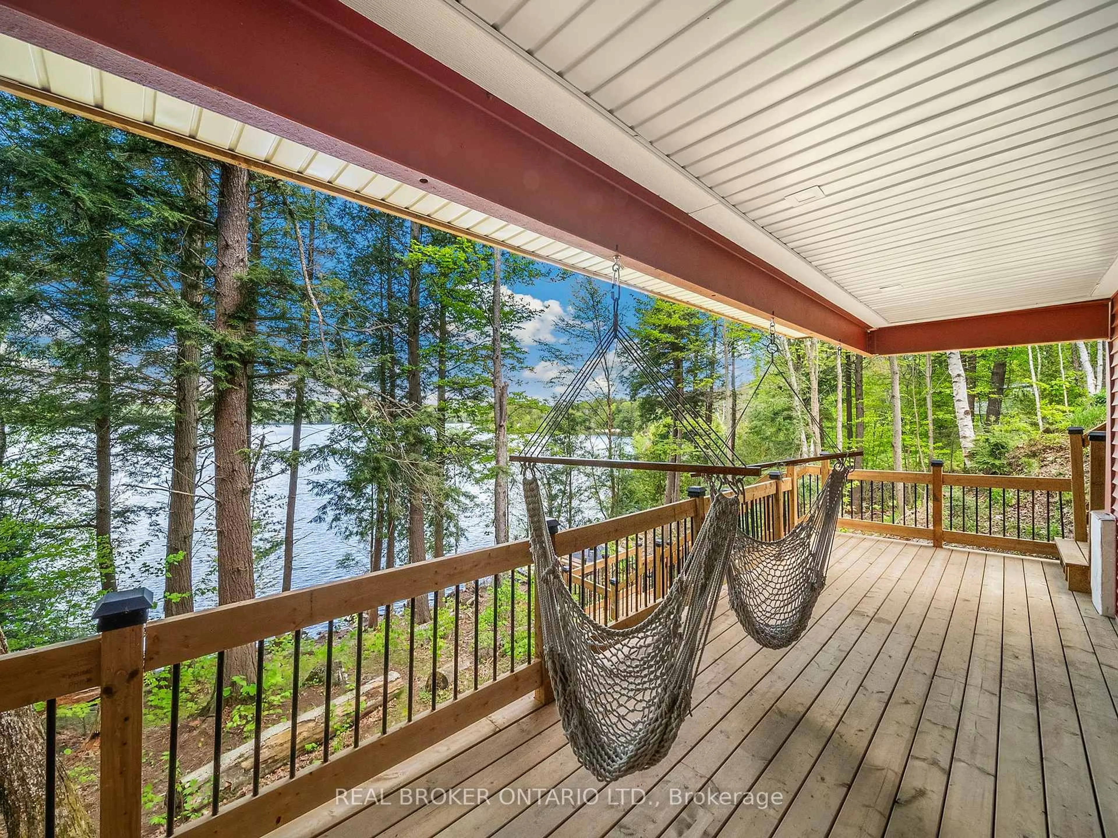 Patio, water/lake/river/ocean view for 25 ASH Lane, Magnetawan Ontario P0A 1P0