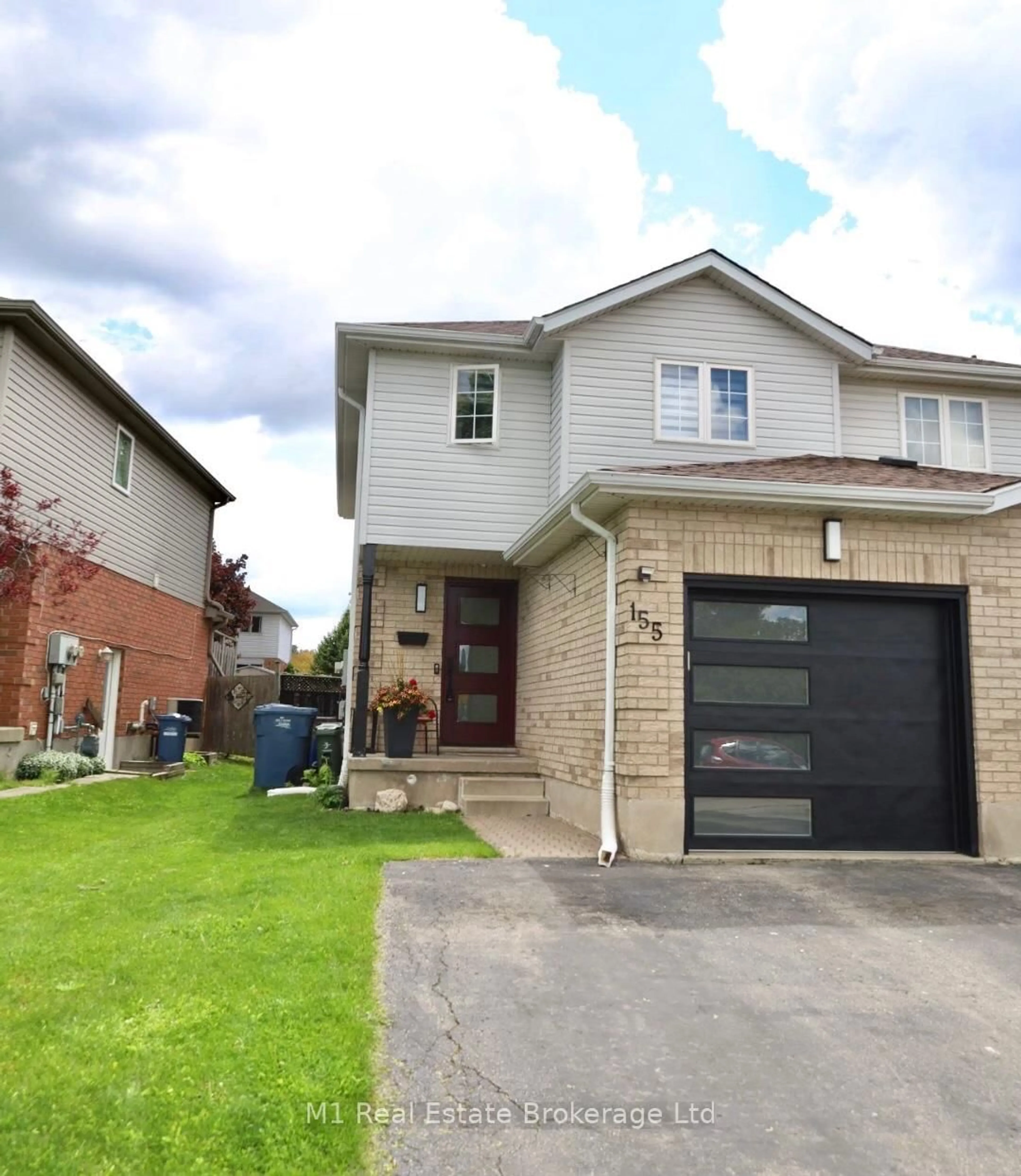 Home with brick exterior material, street for 155 Stephanie Dr, Guelph Ontario N1K 1X7