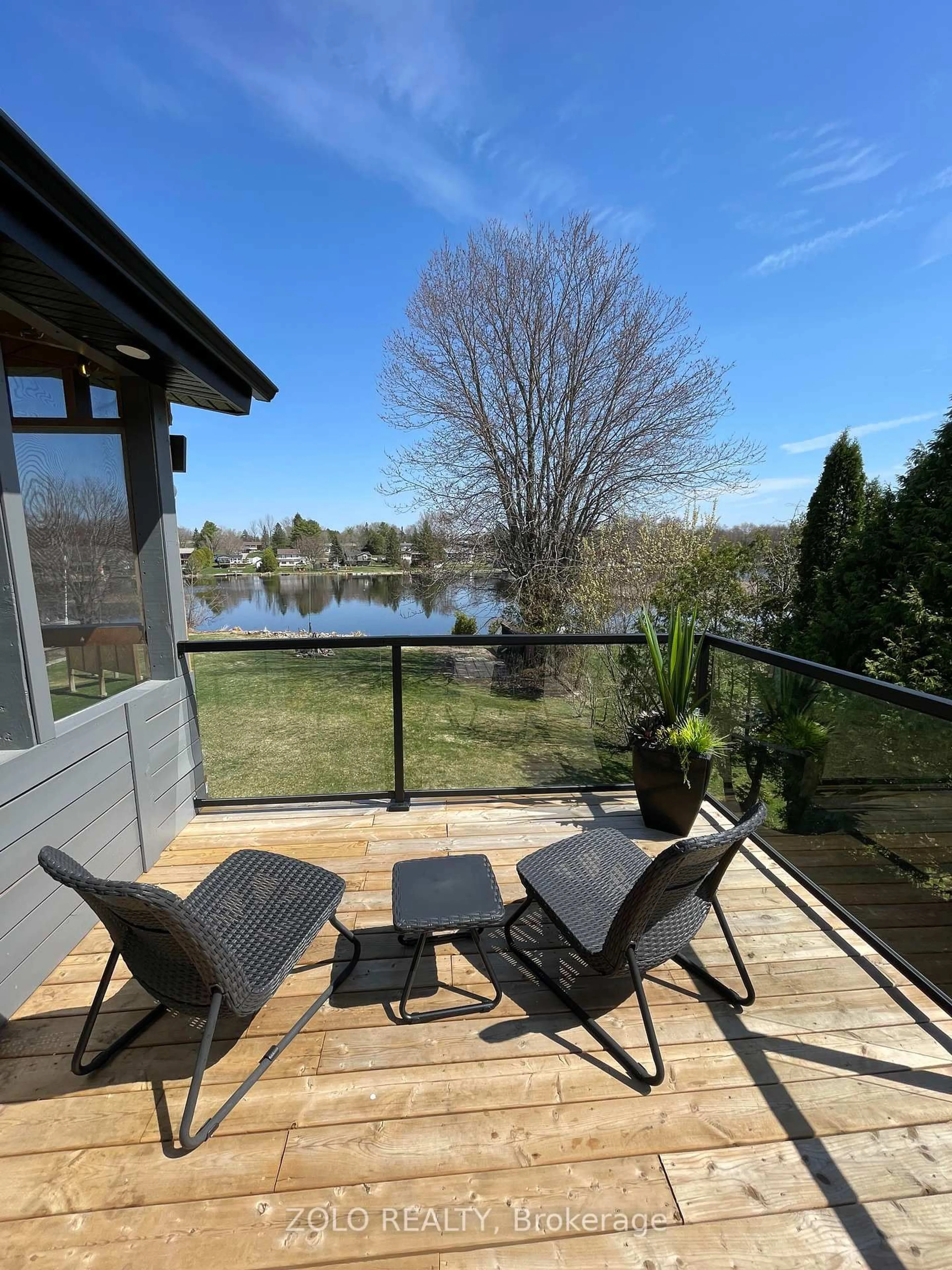 Patio, water/lake/river/ocean view for 12 Bayview Dr, Kawartha Lakes Ontario K9J 6X3