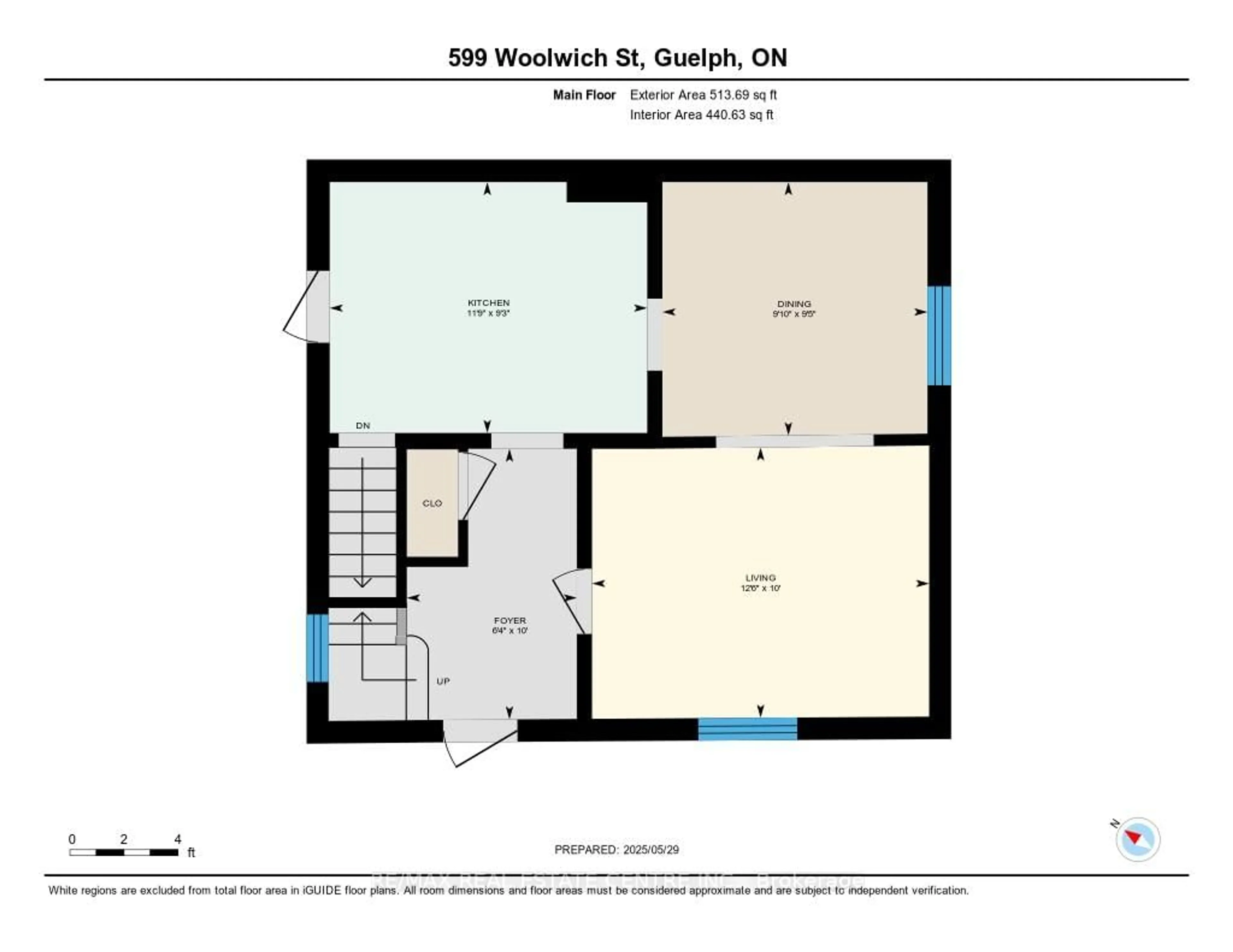 Floor plan for 599 Woolwich St, Guelph Ontario N1H 3Y6