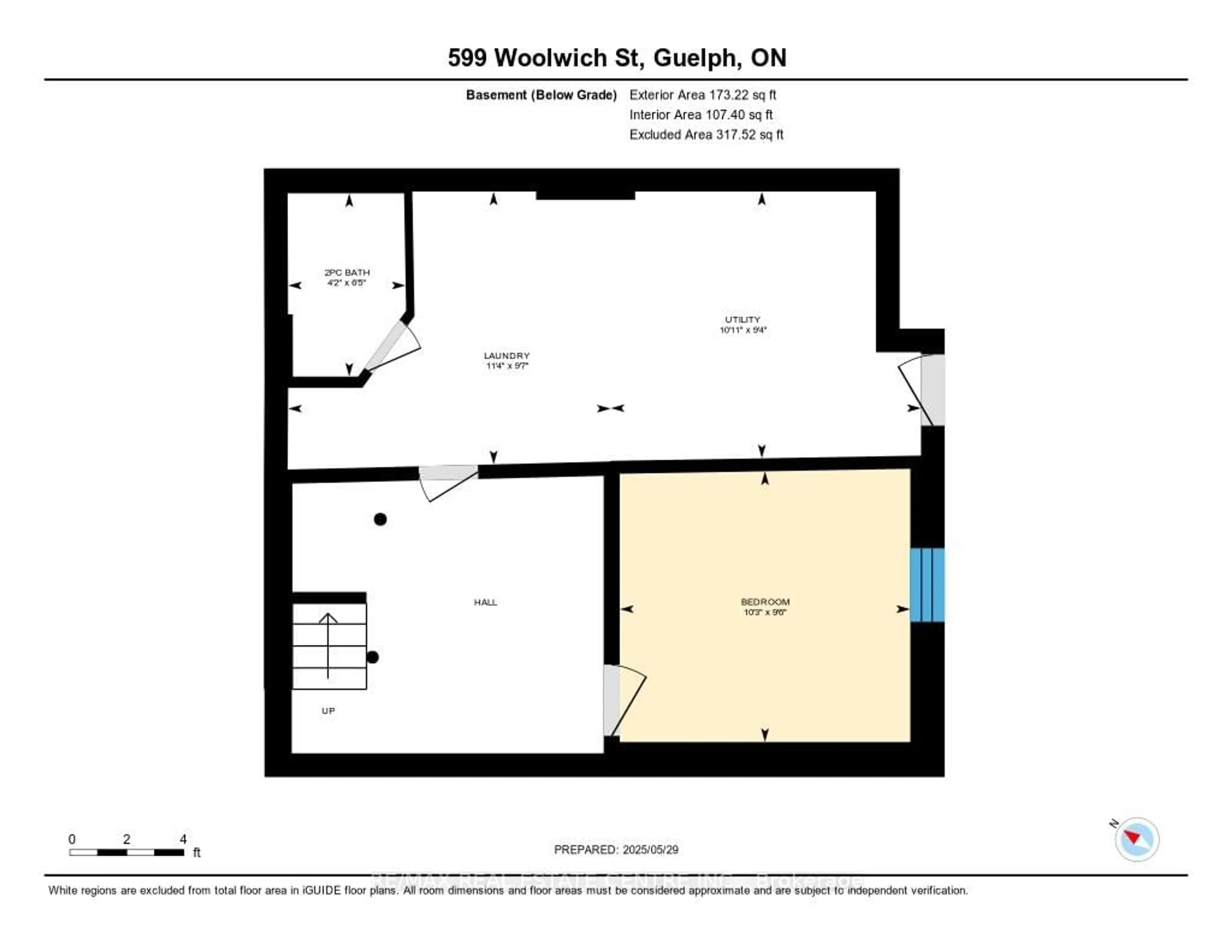 Floor plan for 599 Woolwich St, Guelph Ontario N1H 3Y6