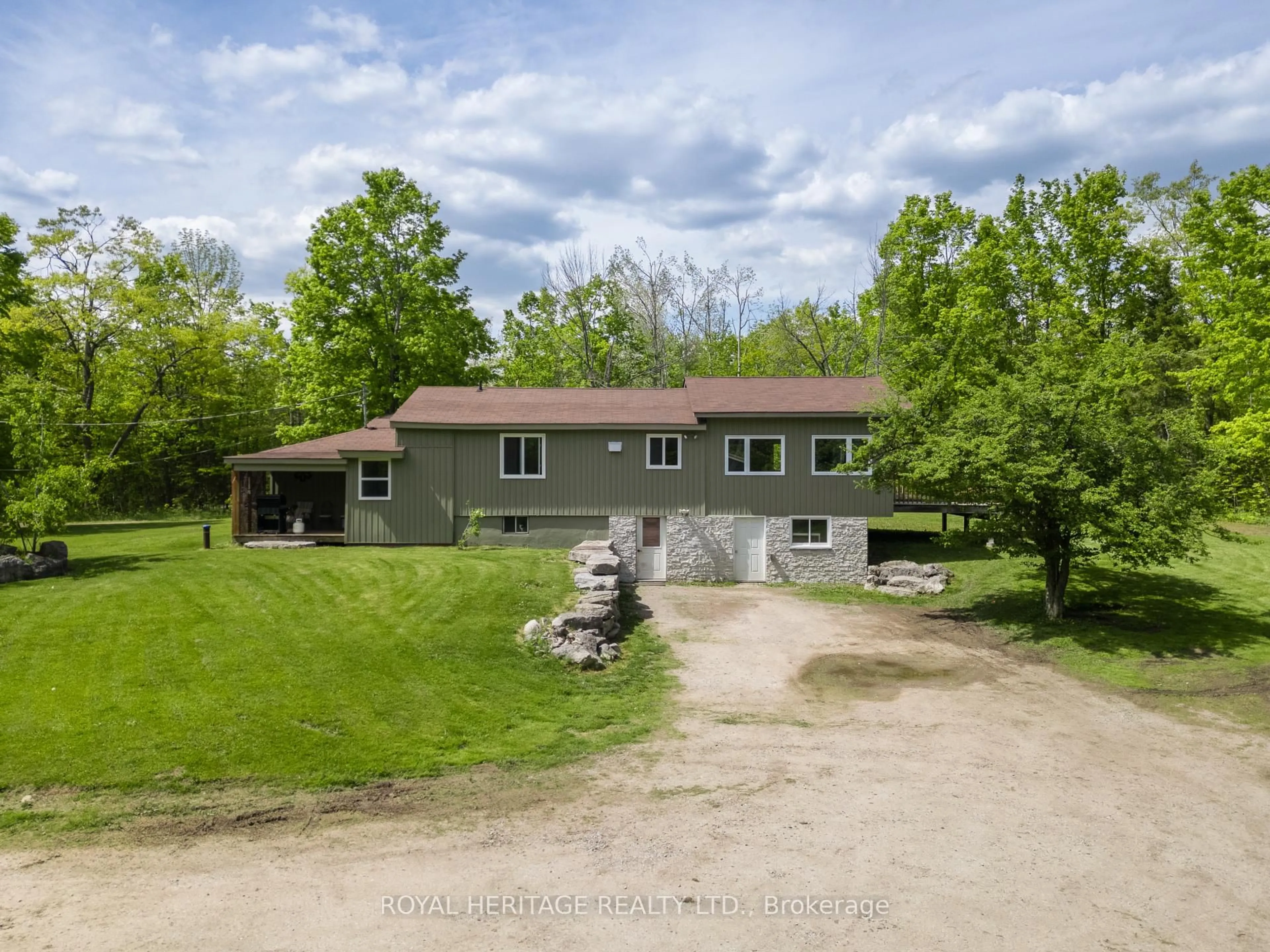 A pic from outside/outdoor area/front of a property/back of a property/a pic from drone, street for 992 County Road 49 N/A, Trent Lakes Ontario K0M 1A0