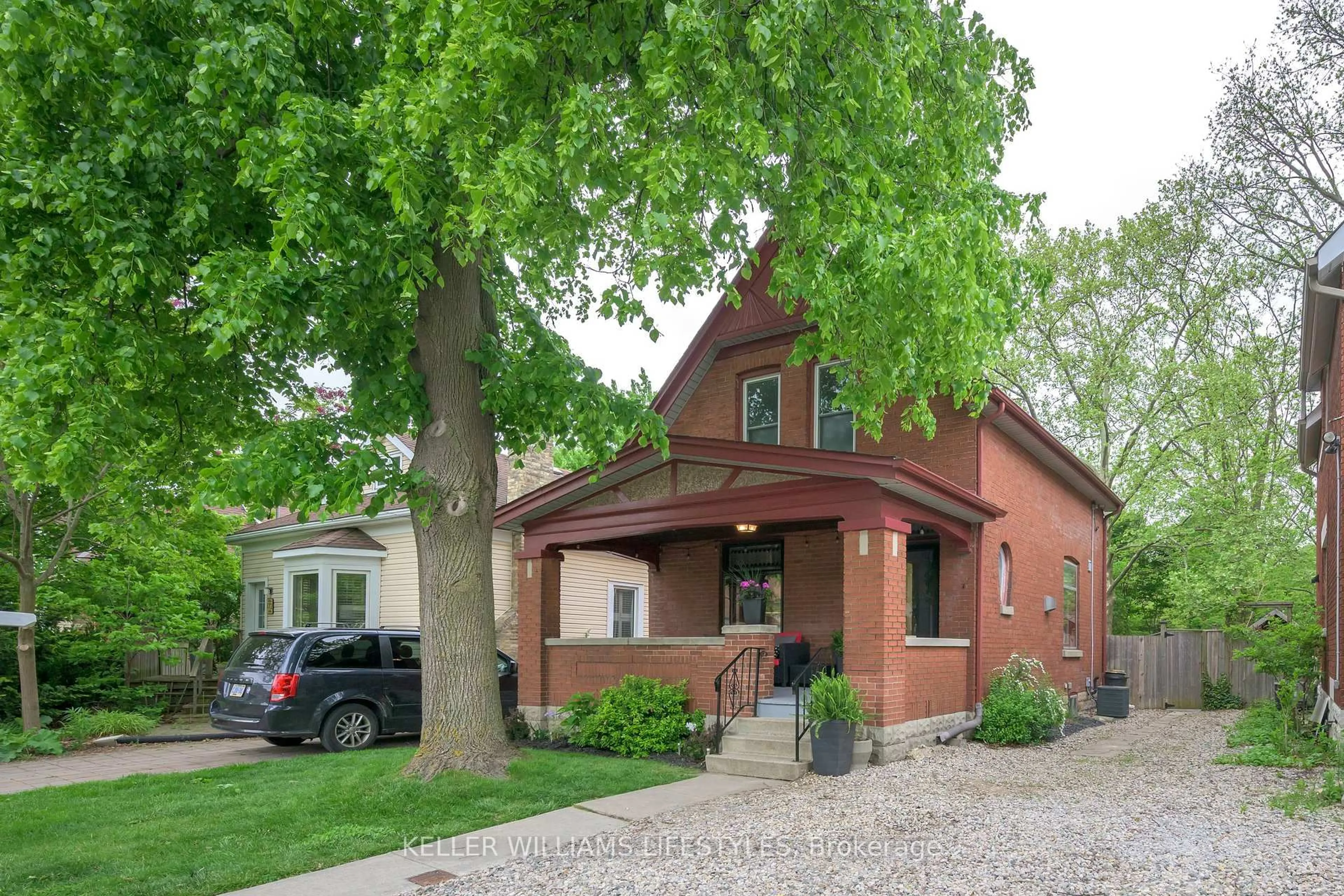 Home with brick exterior material, street for 174 Briscoe St, London South Ontario N6C 1X3