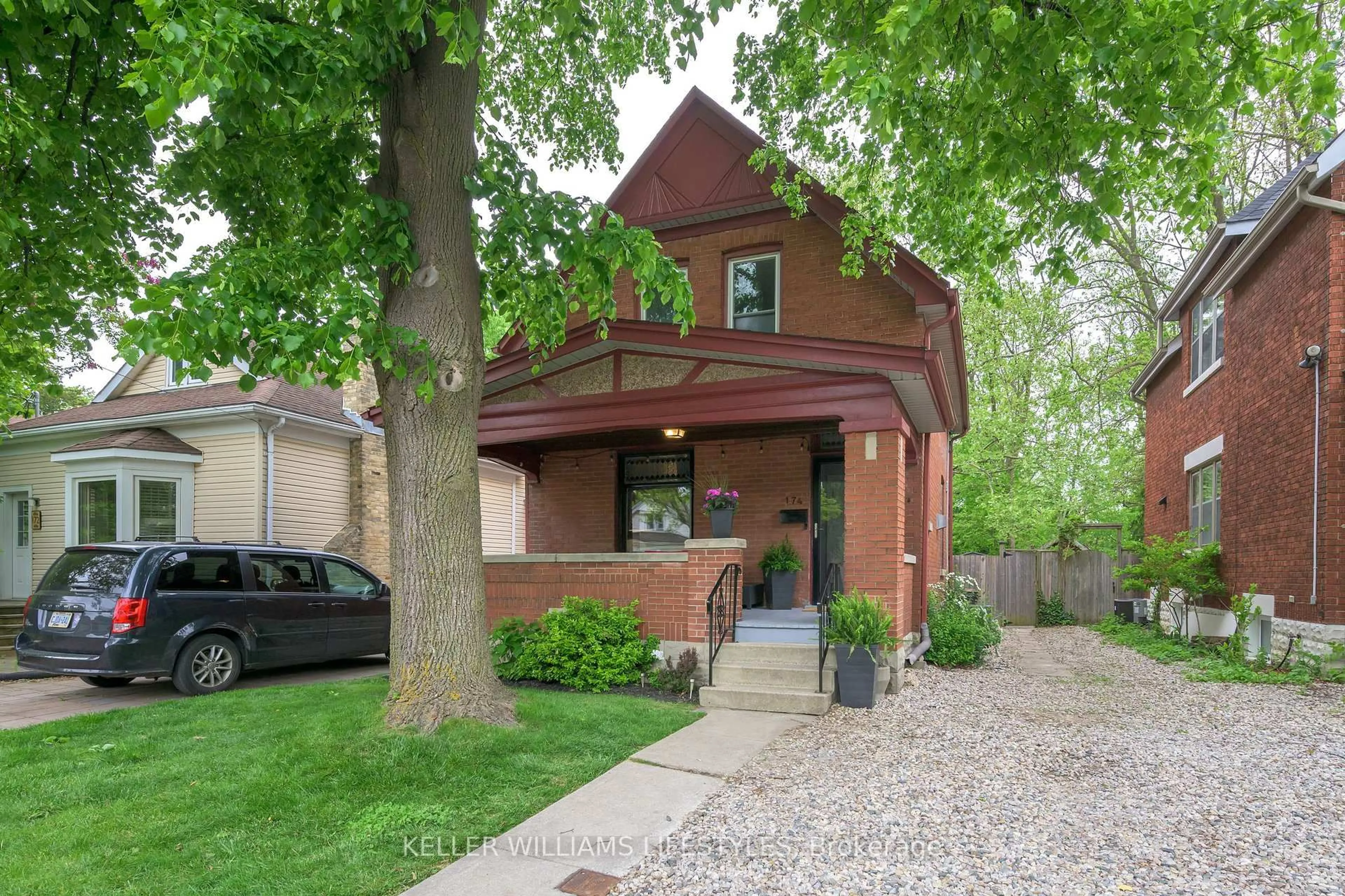 Home with brick exterior material, street for 174 Briscoe St, London South Ontario N6C 1X3