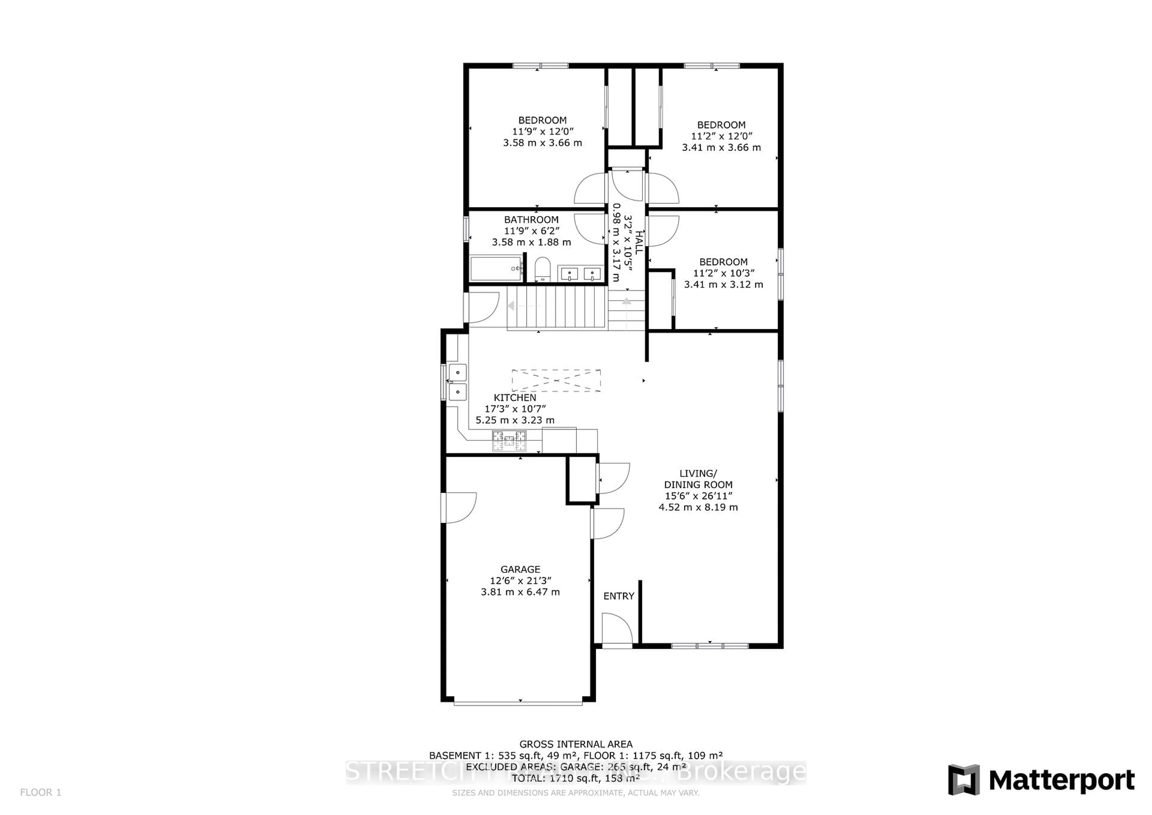 Floor plan for 295 Walmer Grve, London North Ontario N6G 4G9
