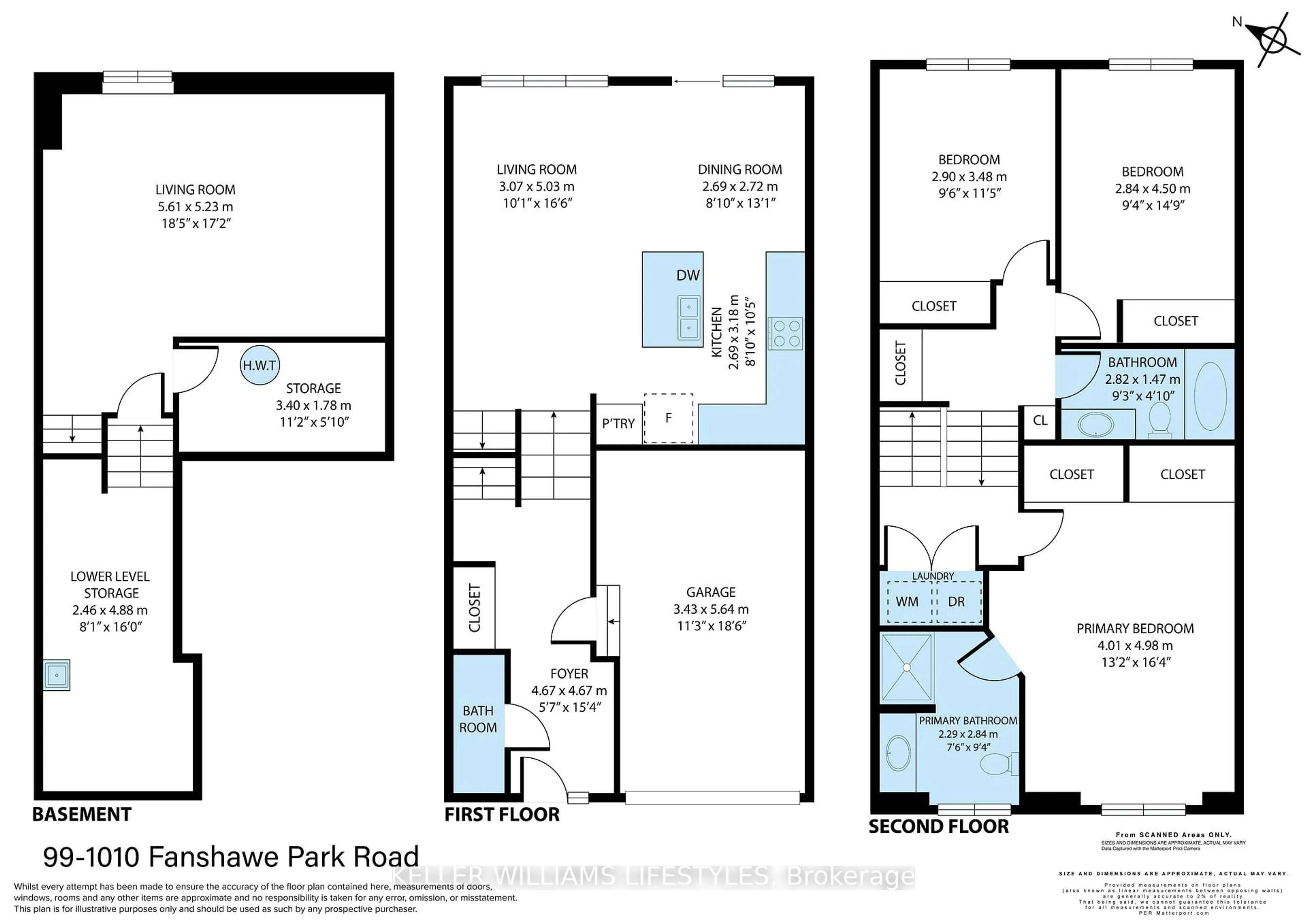 Floor plan for 1010 Fanshawe Park Rd #99, London North Ontario N5X 0K9