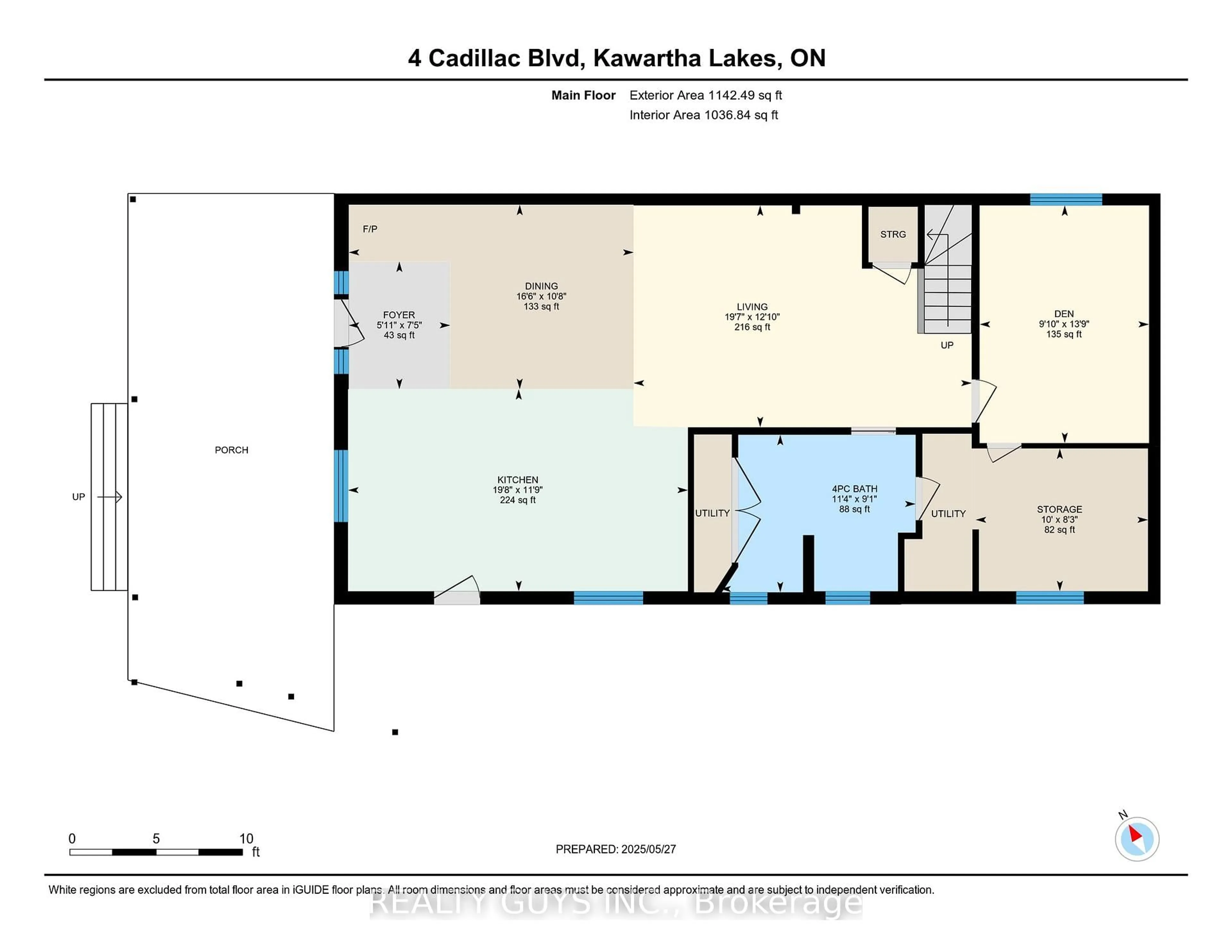 Floor plan for 4 Cadillac Blvd, Kawartha Lakes Ontario K0L 2W0