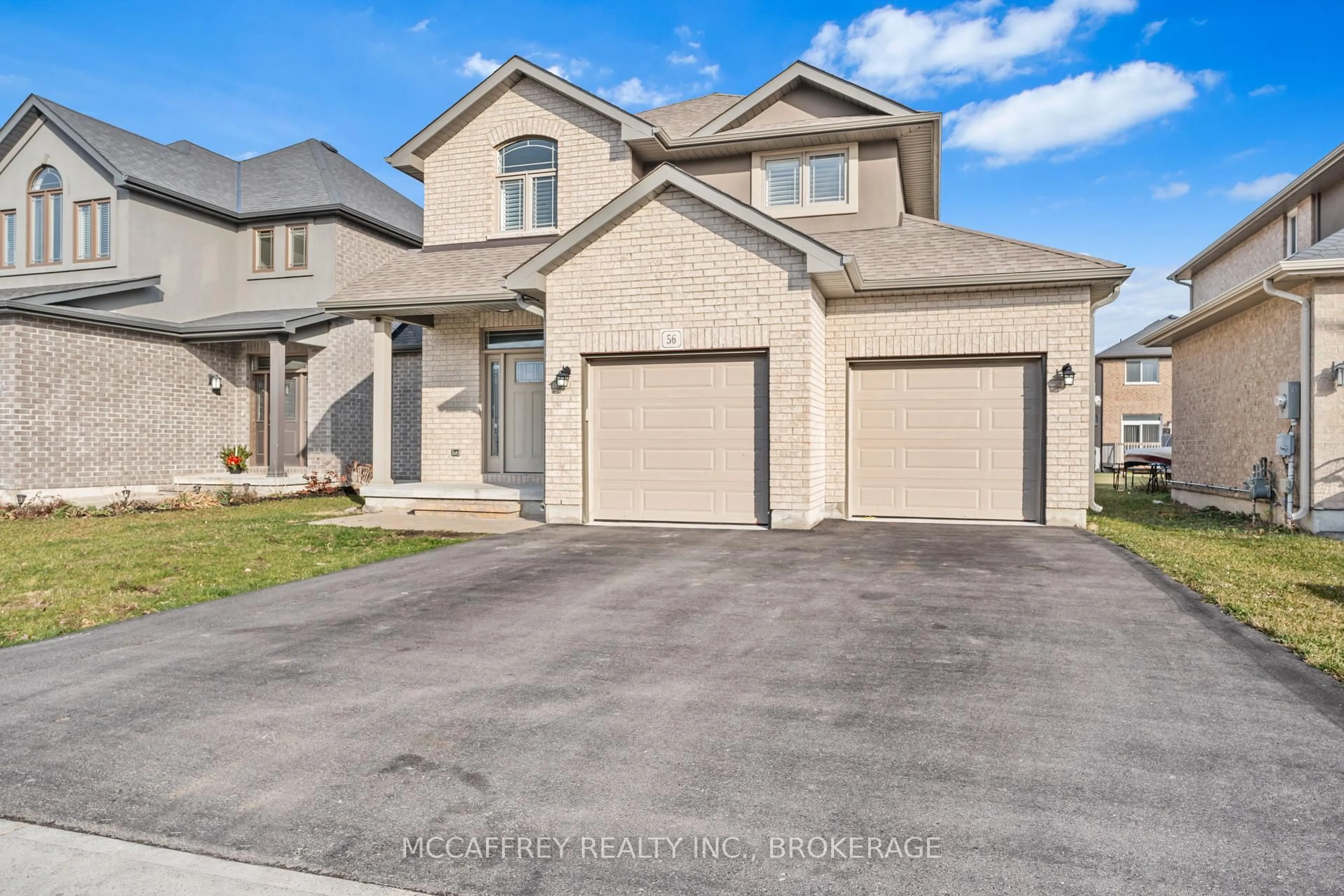 Home with brick exterior material, street for 56 Farmington Cres, Belleville Ontario K8N 0J9
