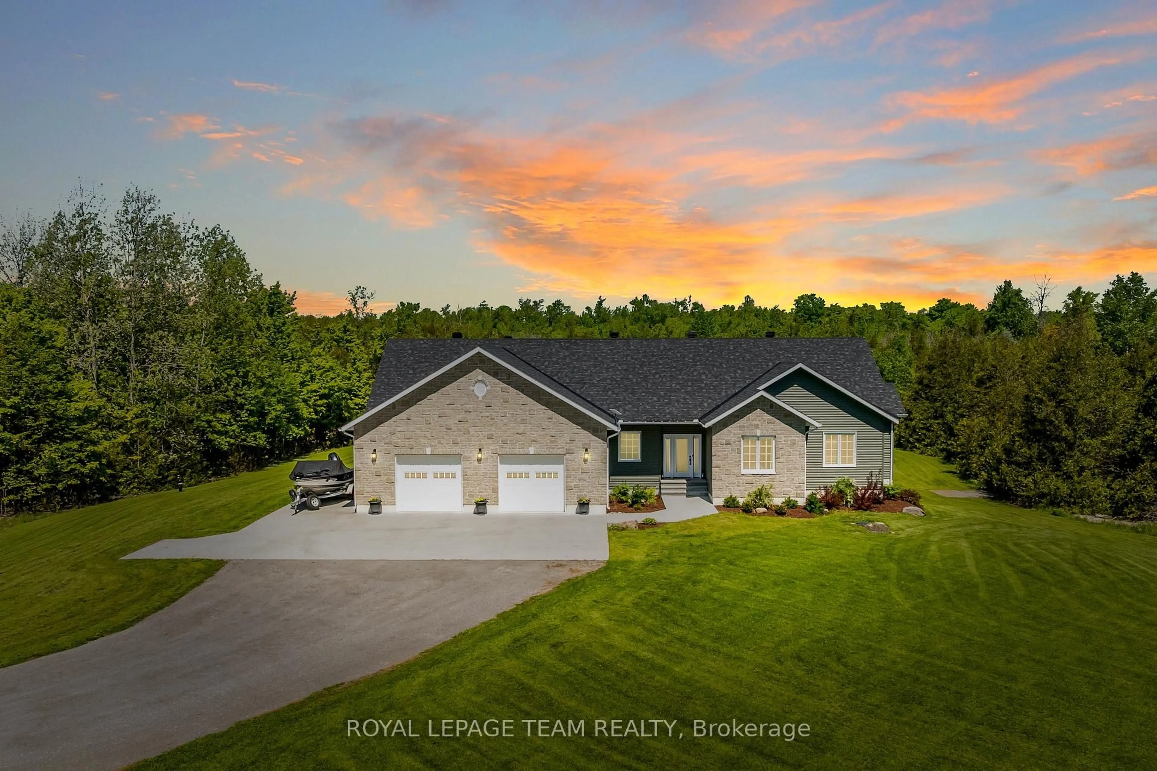 A pic from outside/outdoor area/front of a property/back of a property/a pic from drone, water/lake/river/ocean view for 830 Kitley Line 3 Rd, Elizabethtown-Kitley Ontario K0G 1G0