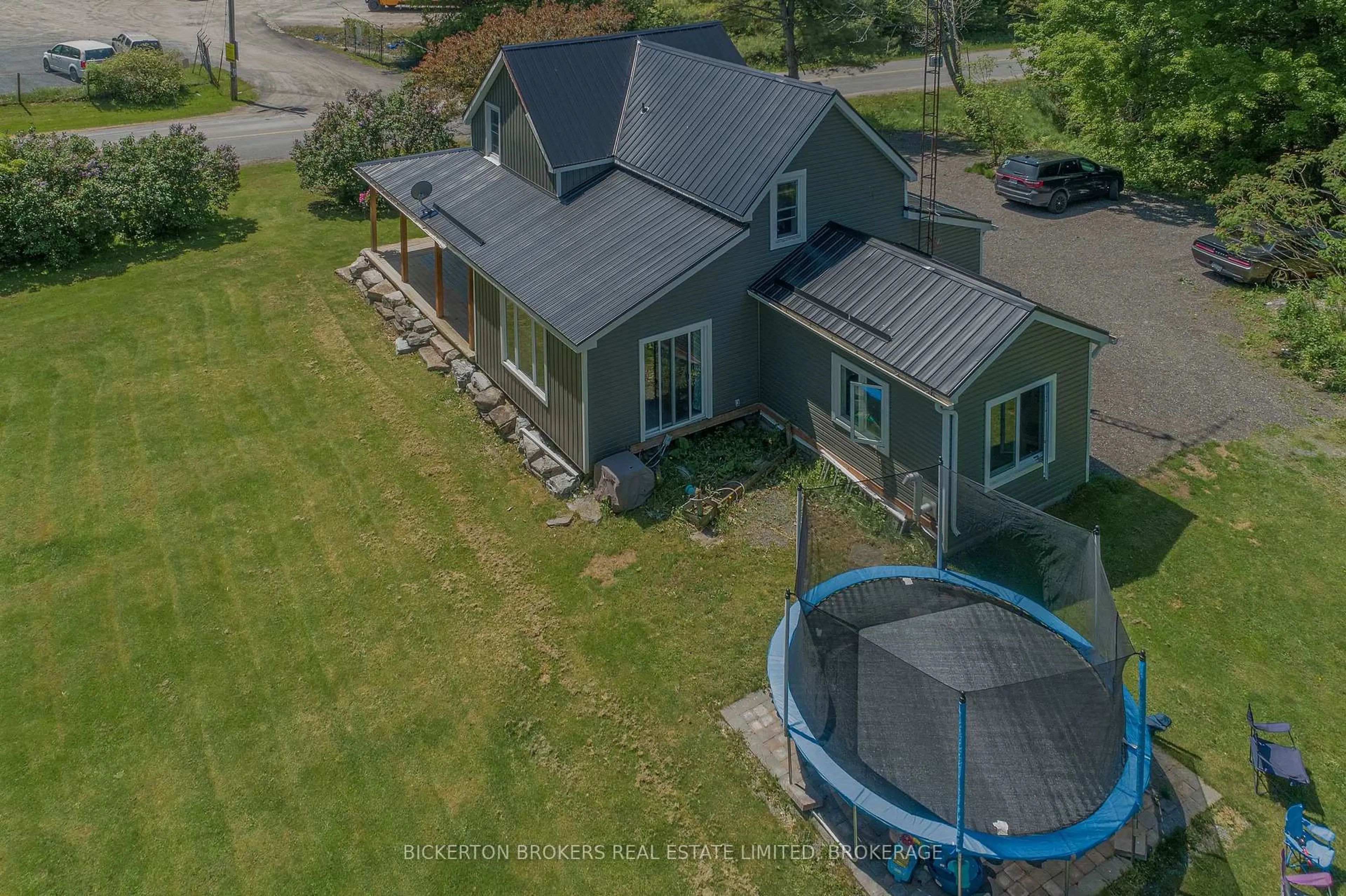 A pic from outside/outdoor area/front of a property/back of a property/a pic from drone, unknown for 982 Burnt Hills Rd, Seeley's Bay Ontario K0H 2N0