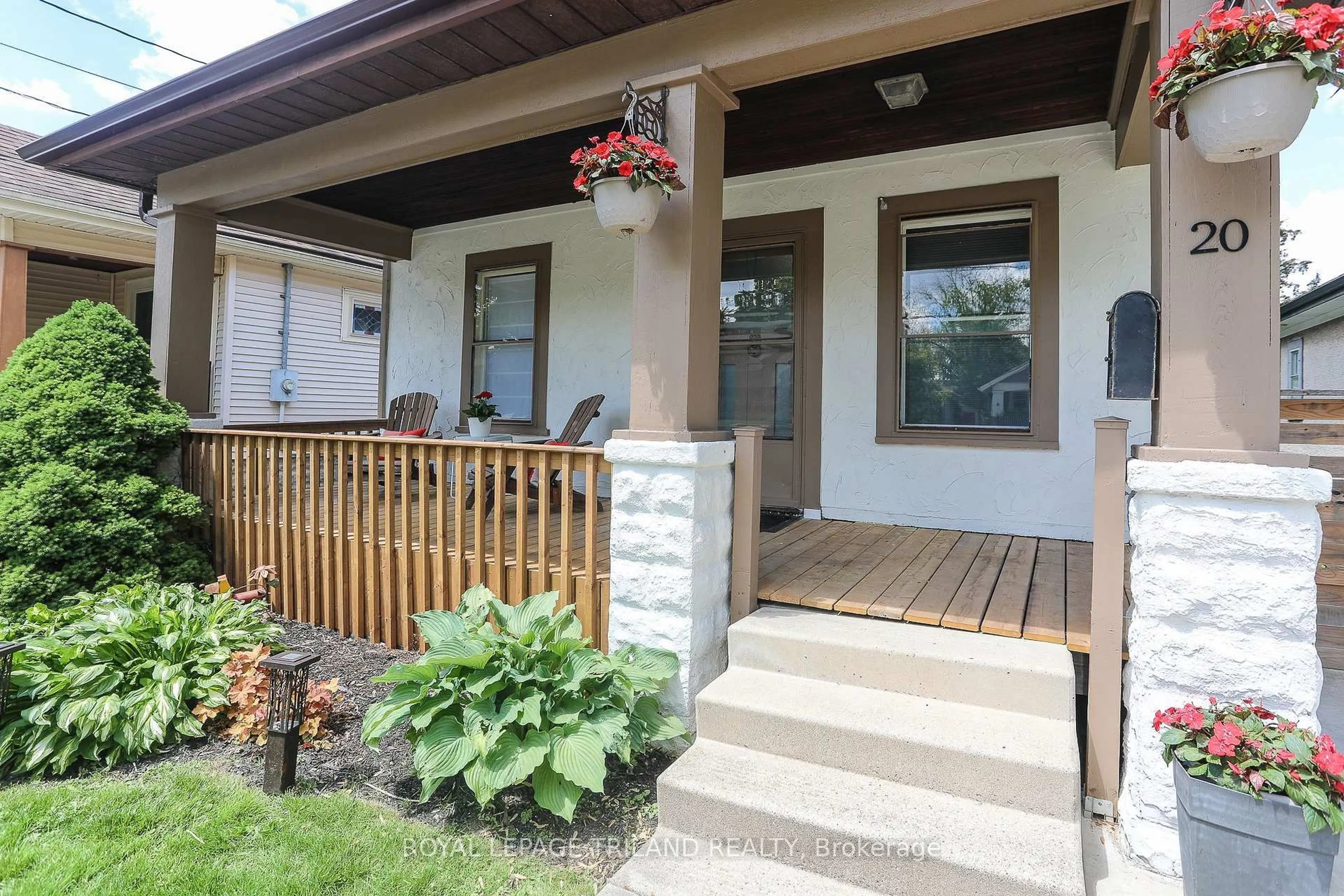 Patio, street for 20 Langarth St, London South Ontario N6C 1Z1