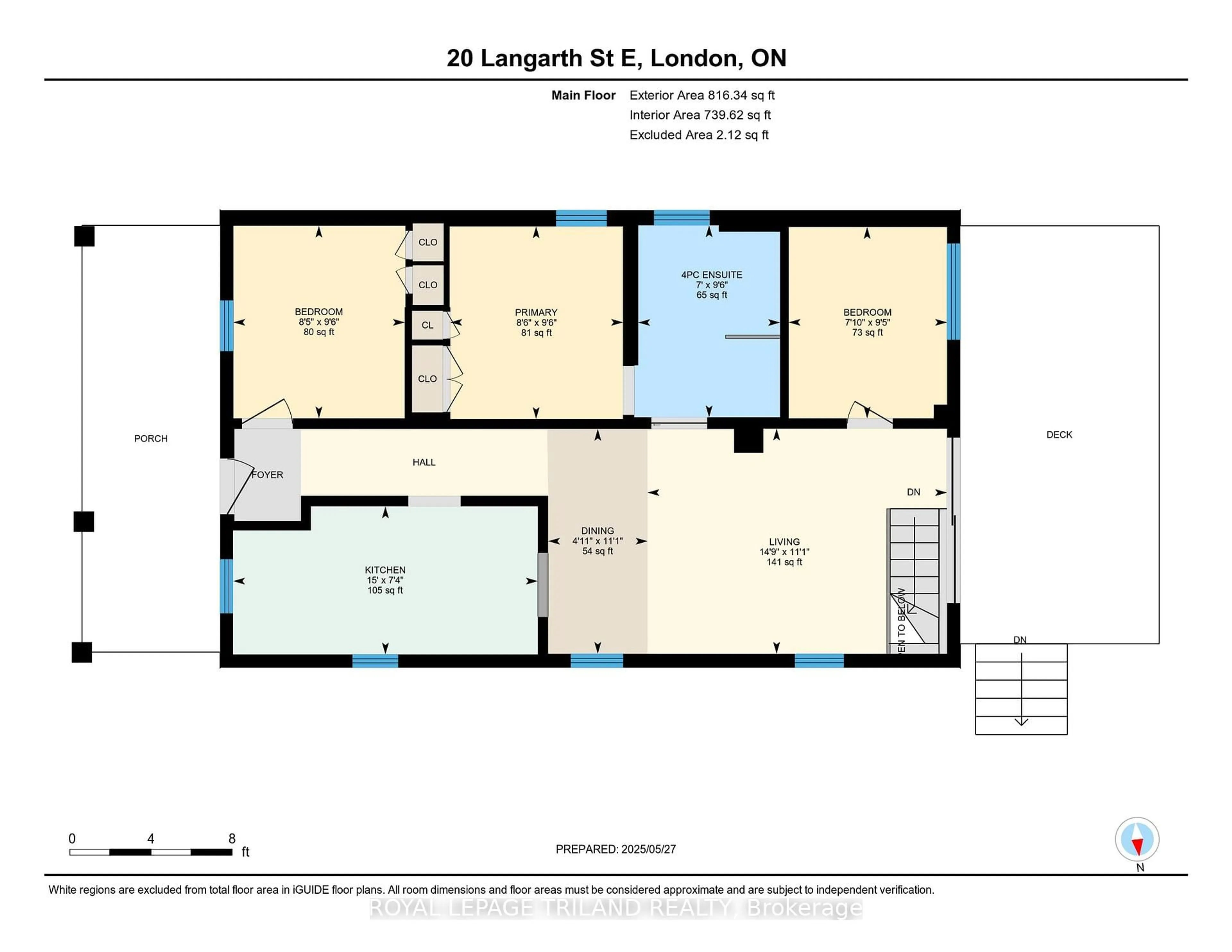 Floor plan for 20 Langarth St, London South Ontario N6C 1Z1