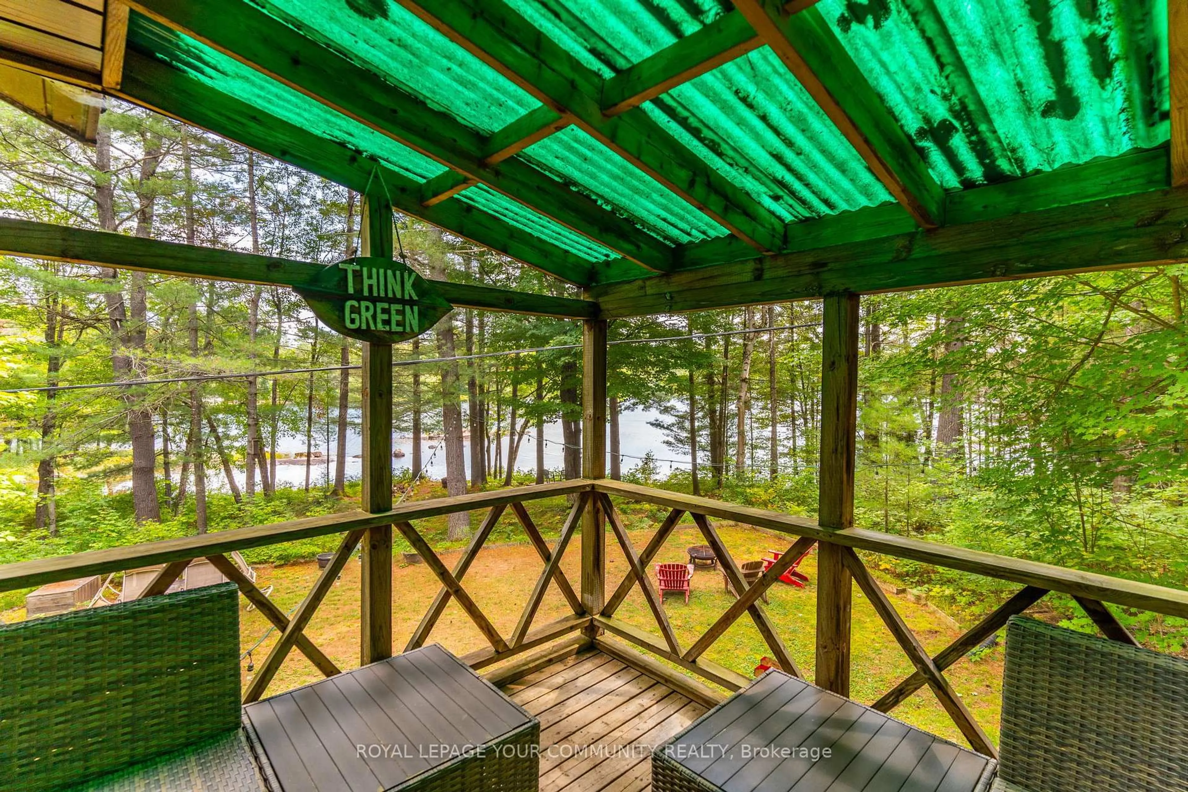 Patio, water/lake/river/ocean view for 1031 Obelisk Tr, Minden Hills Ontario K0M 2A0