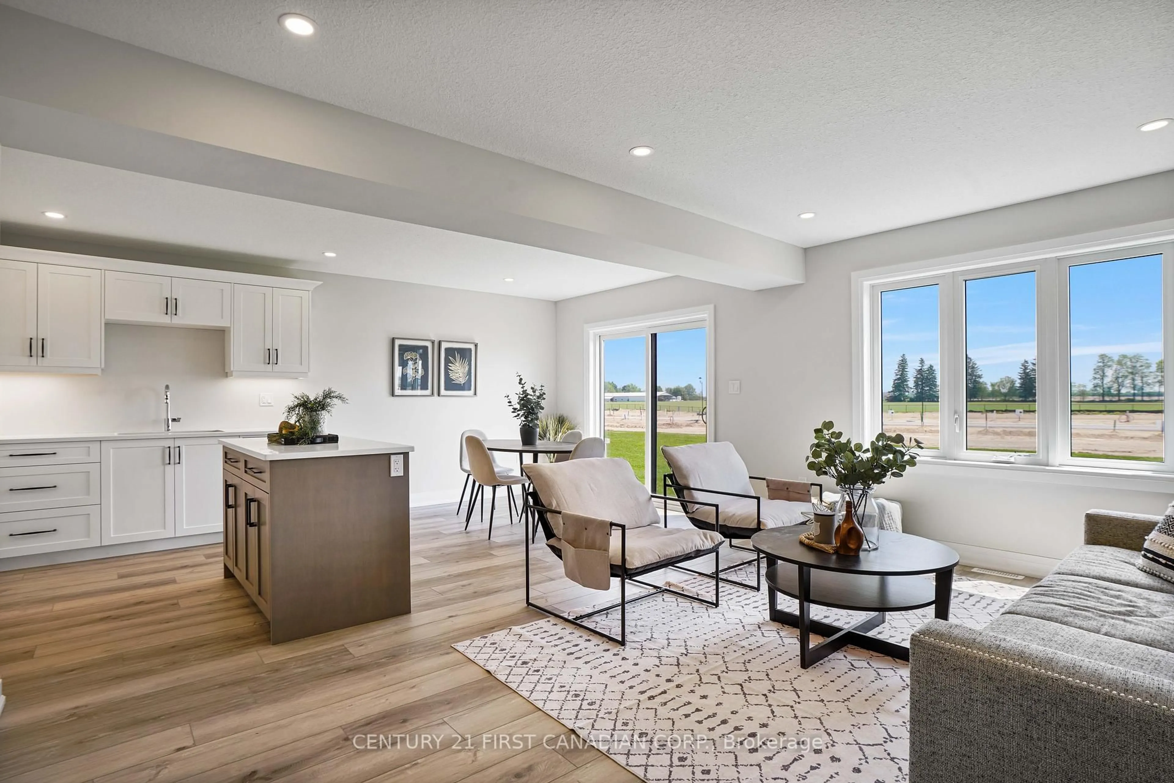 Open concept kitchen, unknown for 64 Postma Cres, North Middlesex Ontario N0M 1A0