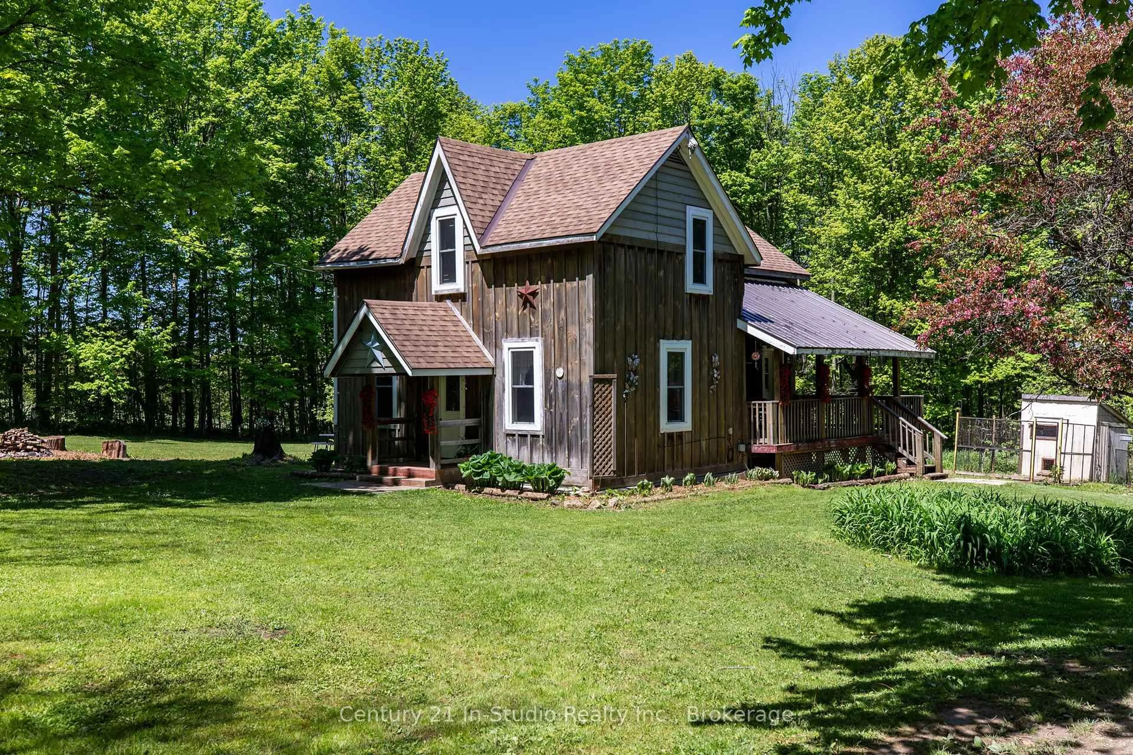 A pic from outside/outdoor area/front of a property/back of a property/a pic from drone, unknown for 544225 Bells Lake Rd, West Grey Ontario N0C 1H0