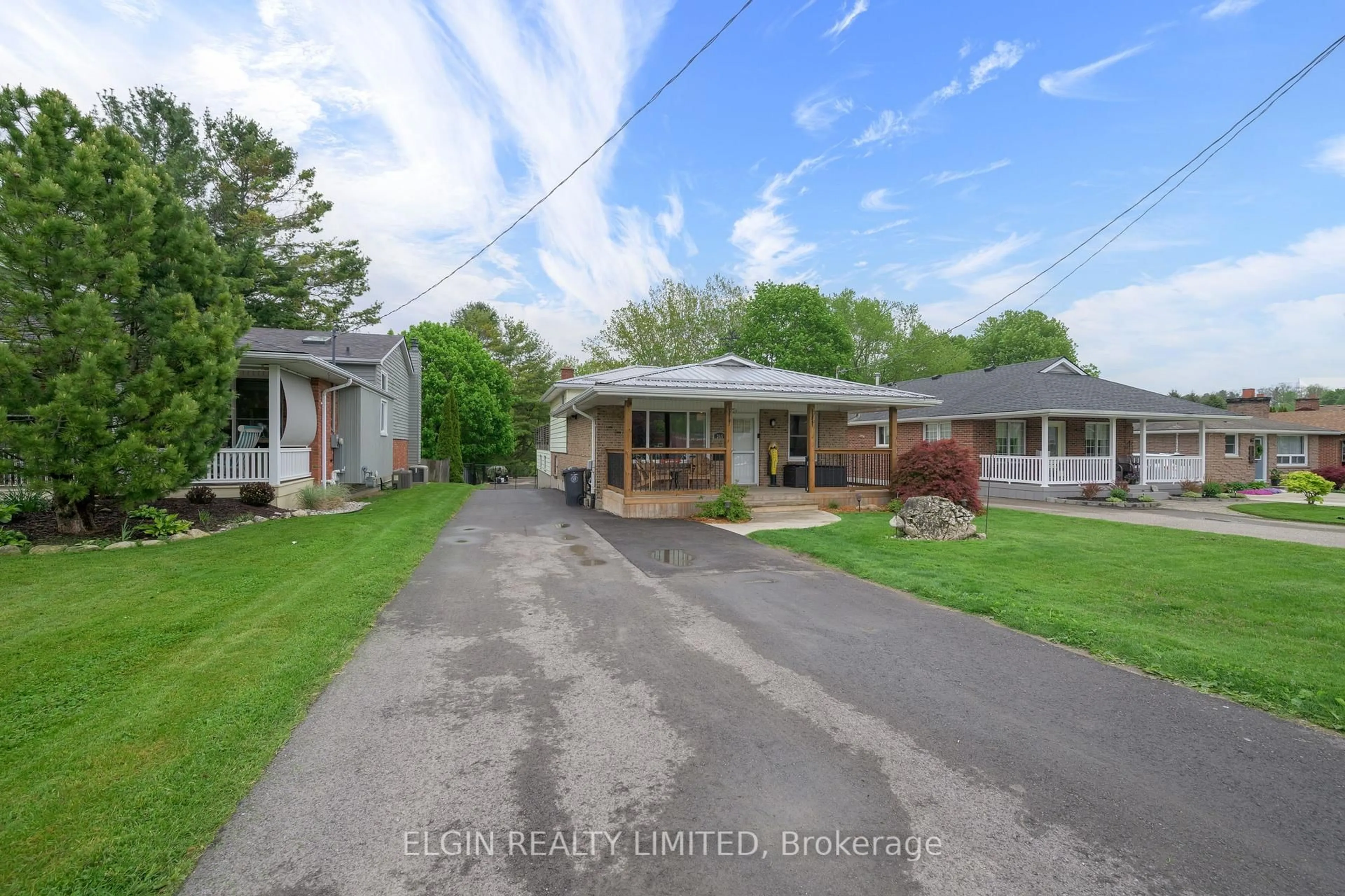A pic from outside/outdoor area/front of a property/back of a property/a pic from drone, street for 365 CARLOW Rd, Central Elgin Ontario N5L 1B6