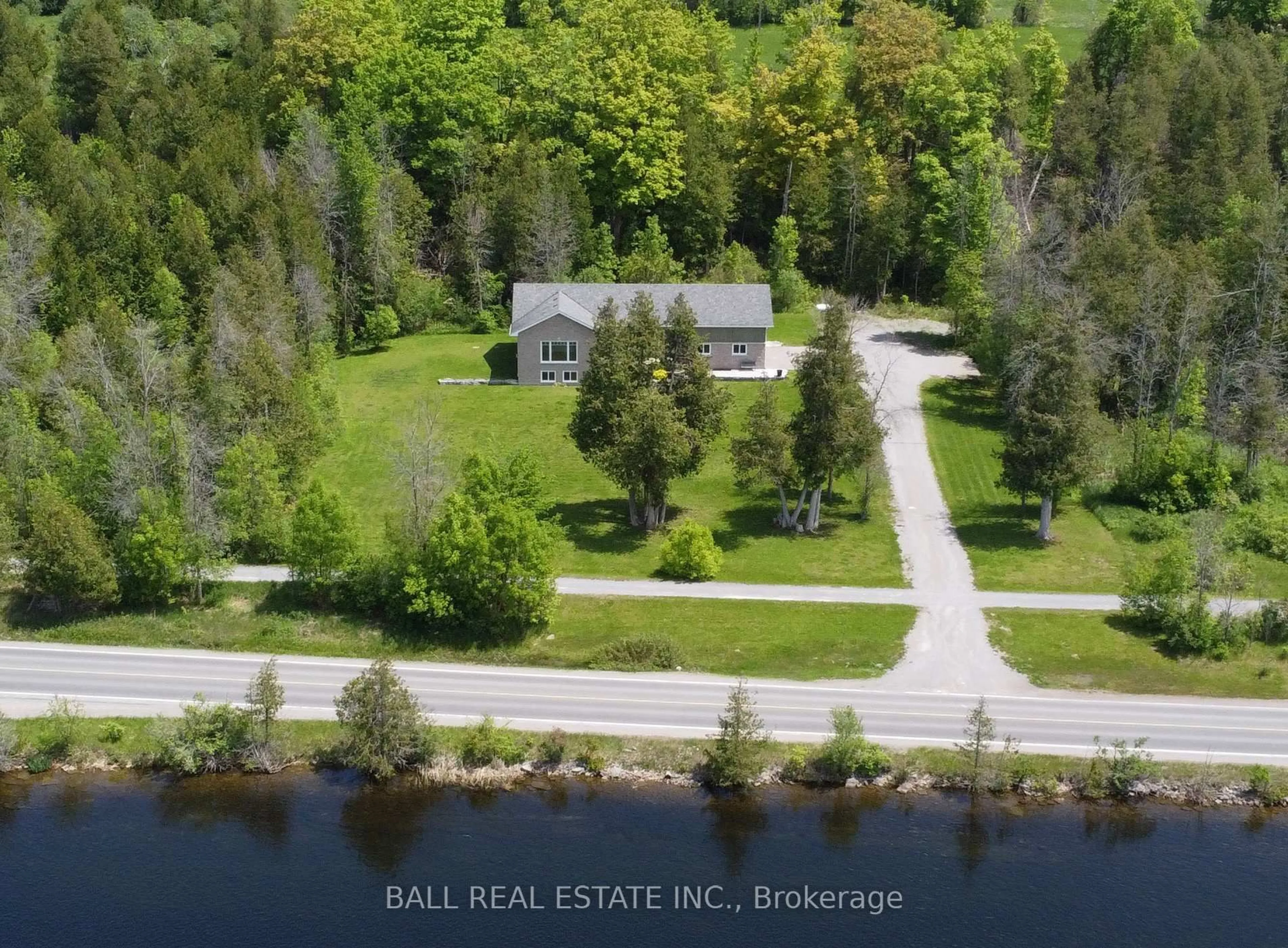 A pic from outside/outdoor area/front of a property/back of a property/a pic from drone, water/lake/river/ocean view for 4267 County Road 32 N/A, Douro-Dummer Ontario K0L 2H0