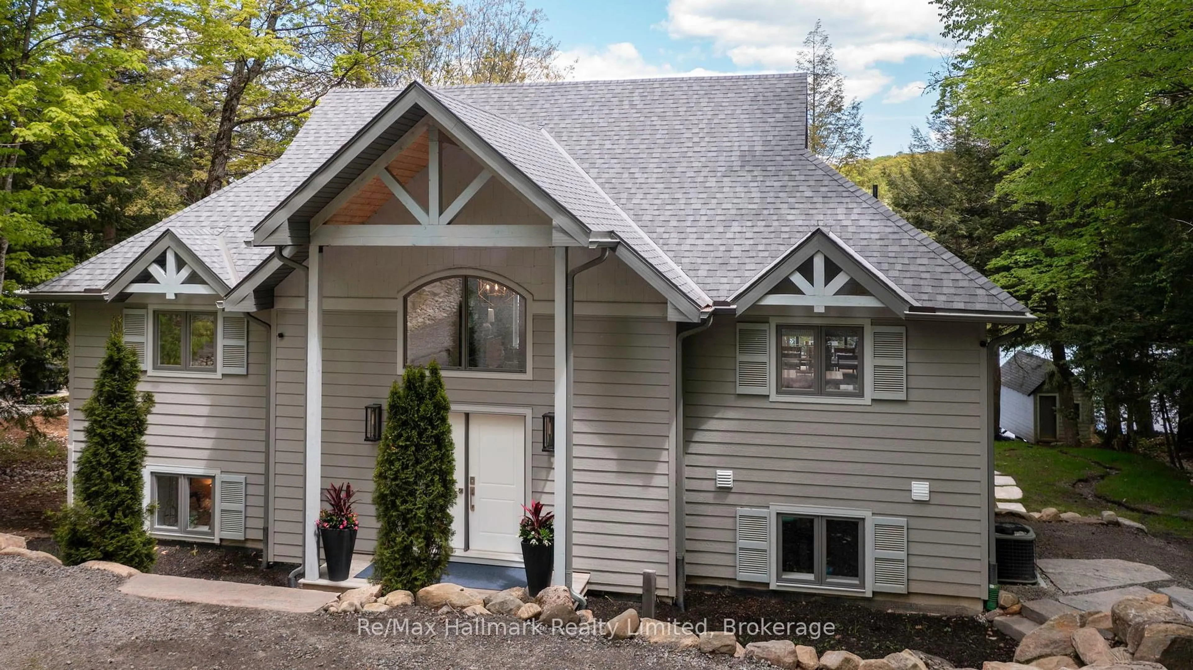Home with vinyl exterior material, street for 1088 Lawson Rd, Lake of Bays Ontario P0B 1A0