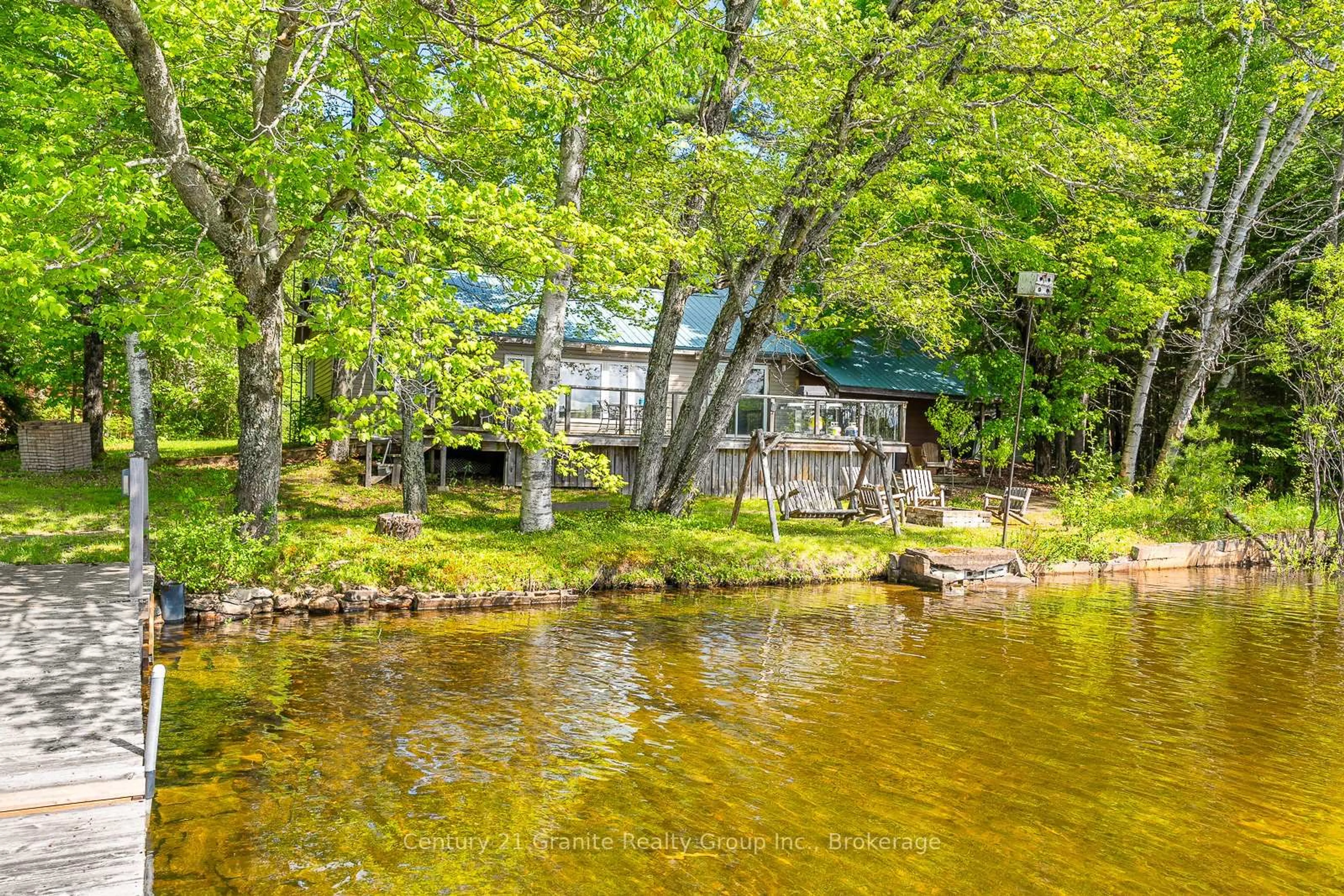 A pic from outside/outdoor area/front of a property/back of a property/a pic from drone, water/lake/river/ocean view for 1036 SHIRLEYS Rd, Dysart et al Ontario K0M 1S0
