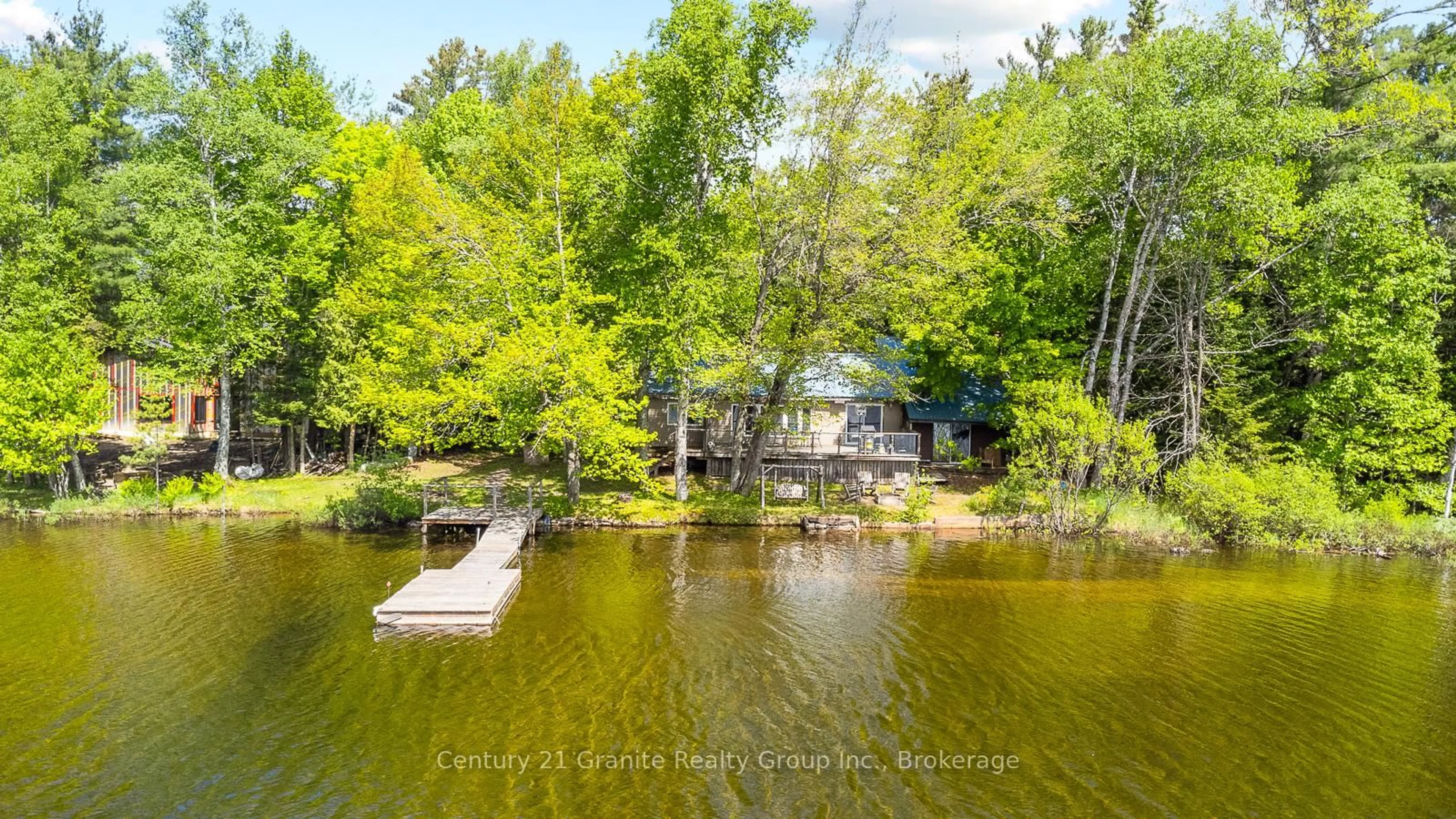 A pic from outside/outdoor area/front of a property/back of a property/a pic from drone, water/lake/river/ocean view for 1036 SHIRLEYS Rd, Dysart et al Ontario K0M 1S0