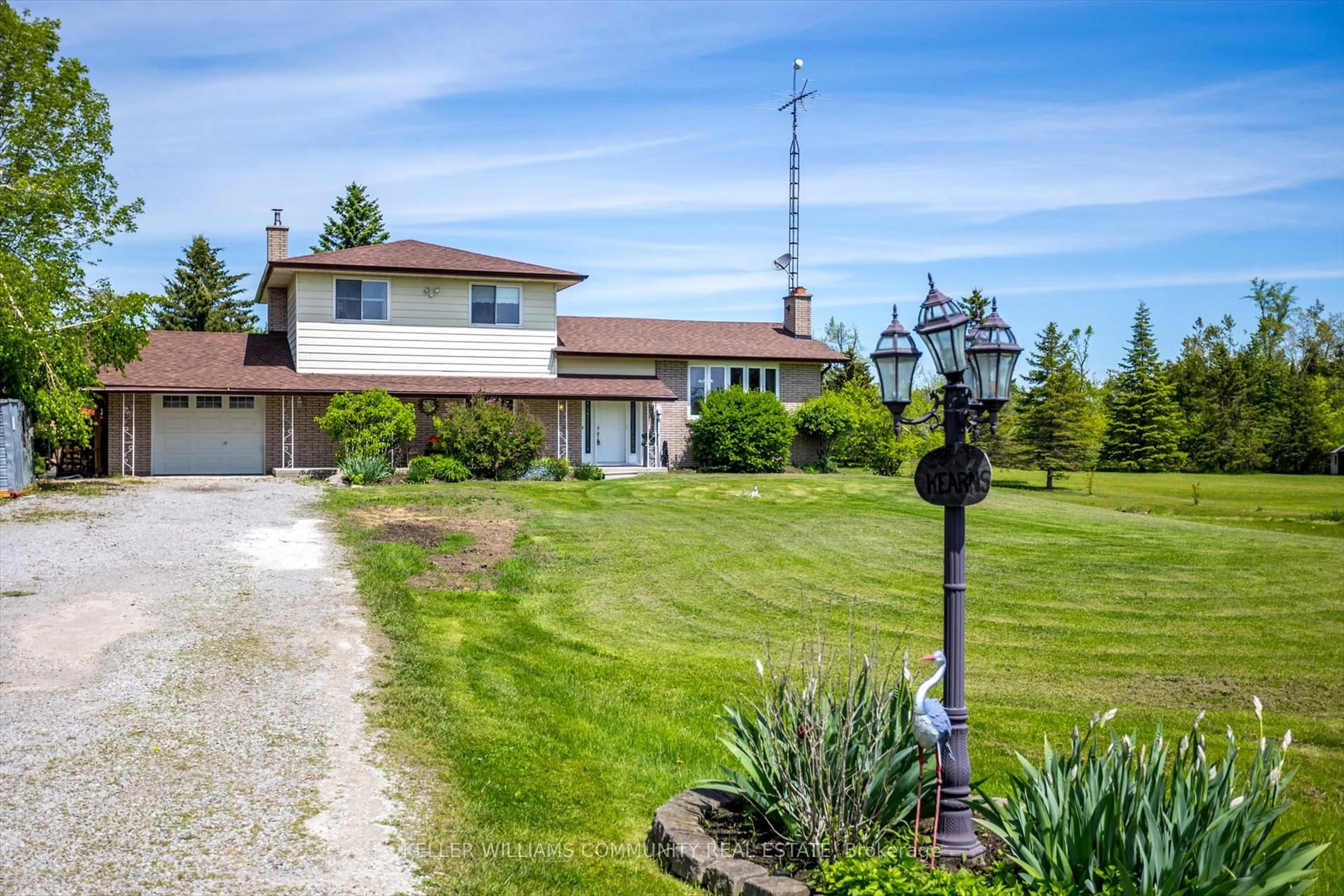 A pic from outside/outdoor area/front of a property/back of a property/a pic from drone, street for 1634 Hayes Line, R.R. #2, Kawartha Lakes Ontario L0A 1C0